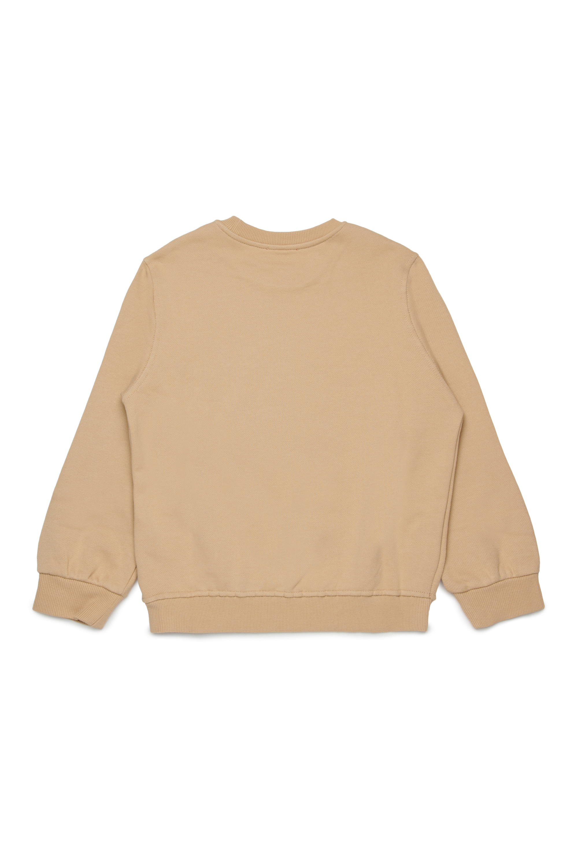 Diesel - SBONNIE OVER, Man's Cotton crewneck sweatshirt with Oval D logo in Light Brown - 2