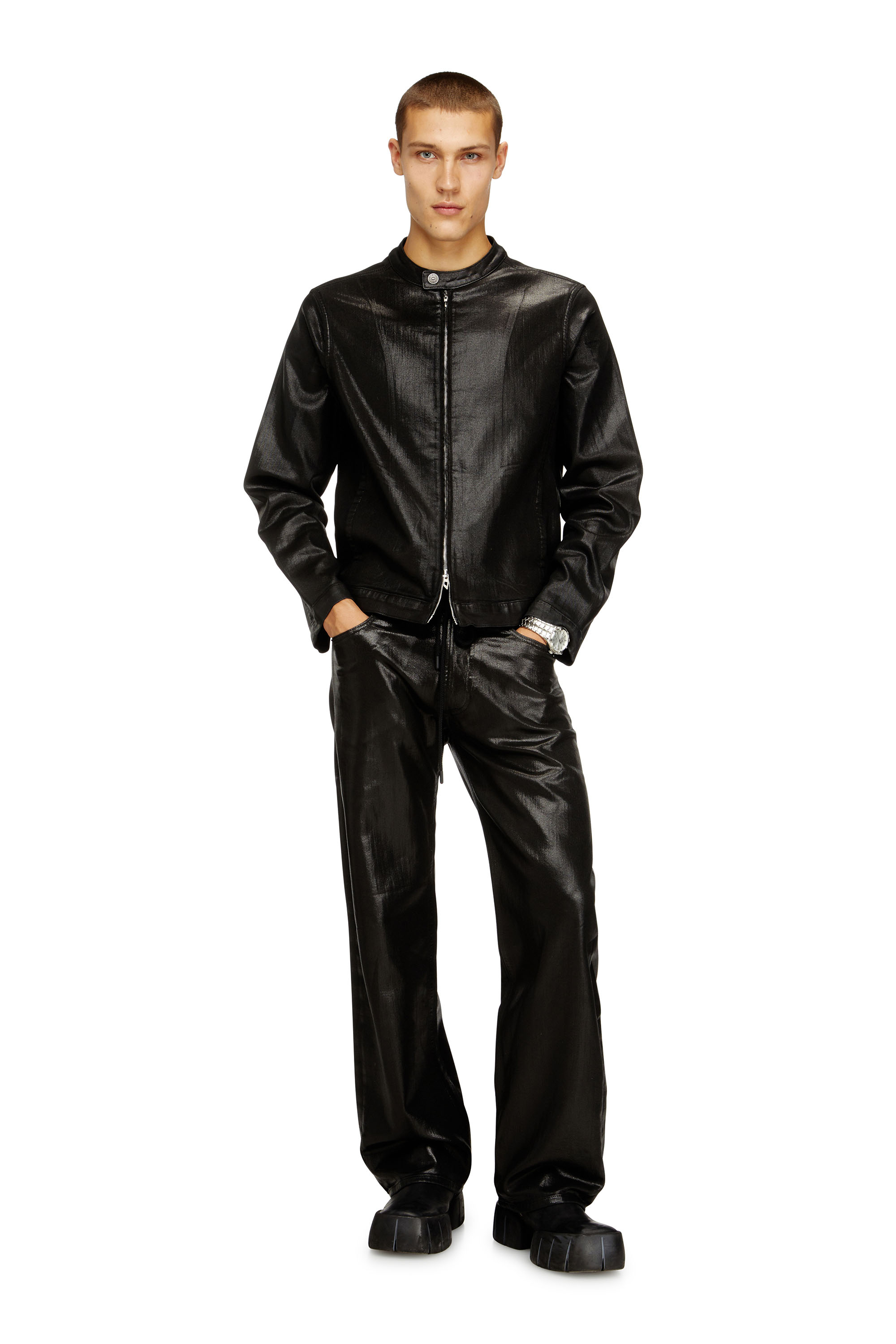 Diesel - Man's Relaxed 2080 D-Reel Joggjeans® 068VD, Black/Dark grey - 2