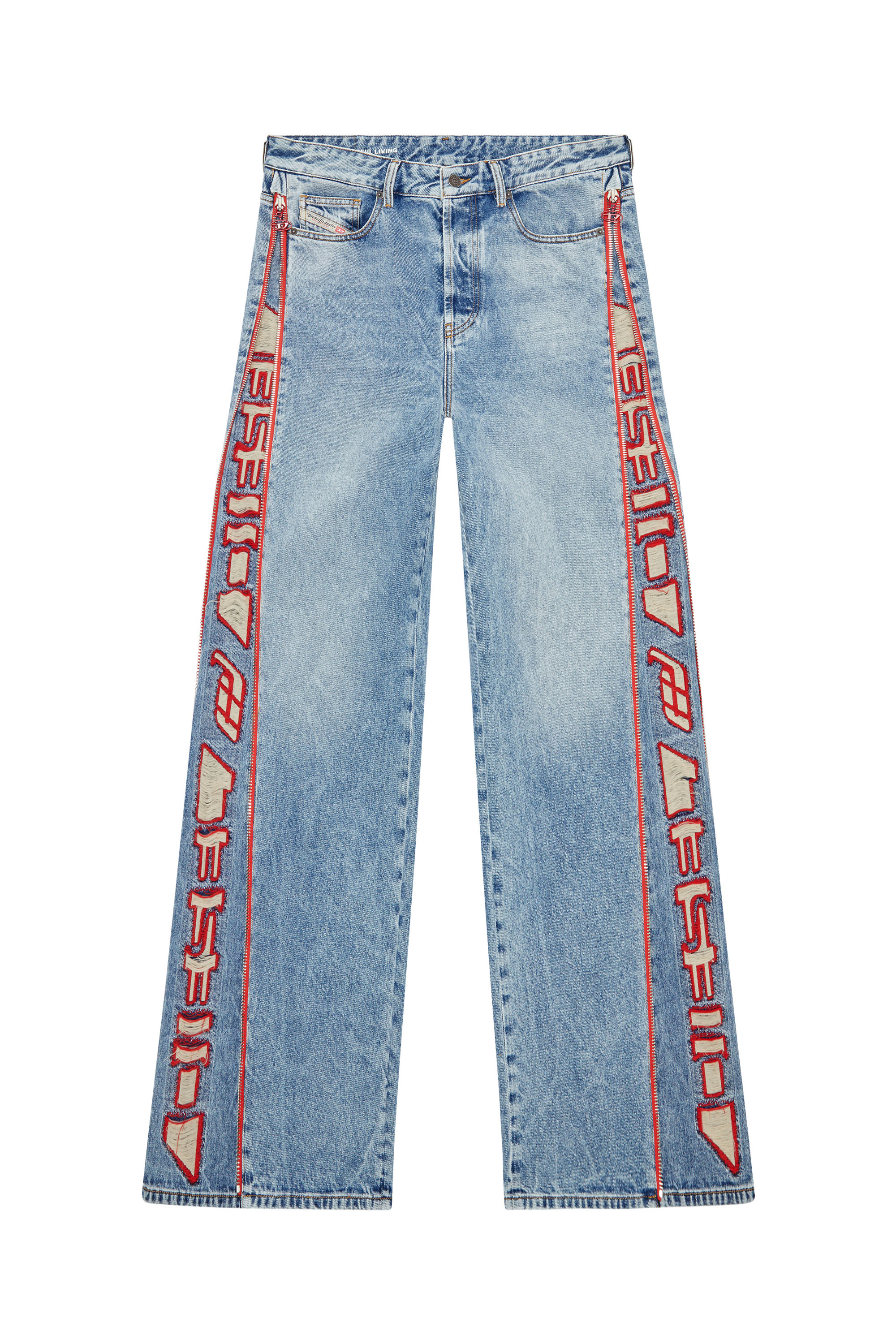 Diesel - Straight Jeans D-Rise 09G47, Light Blue - Image 5