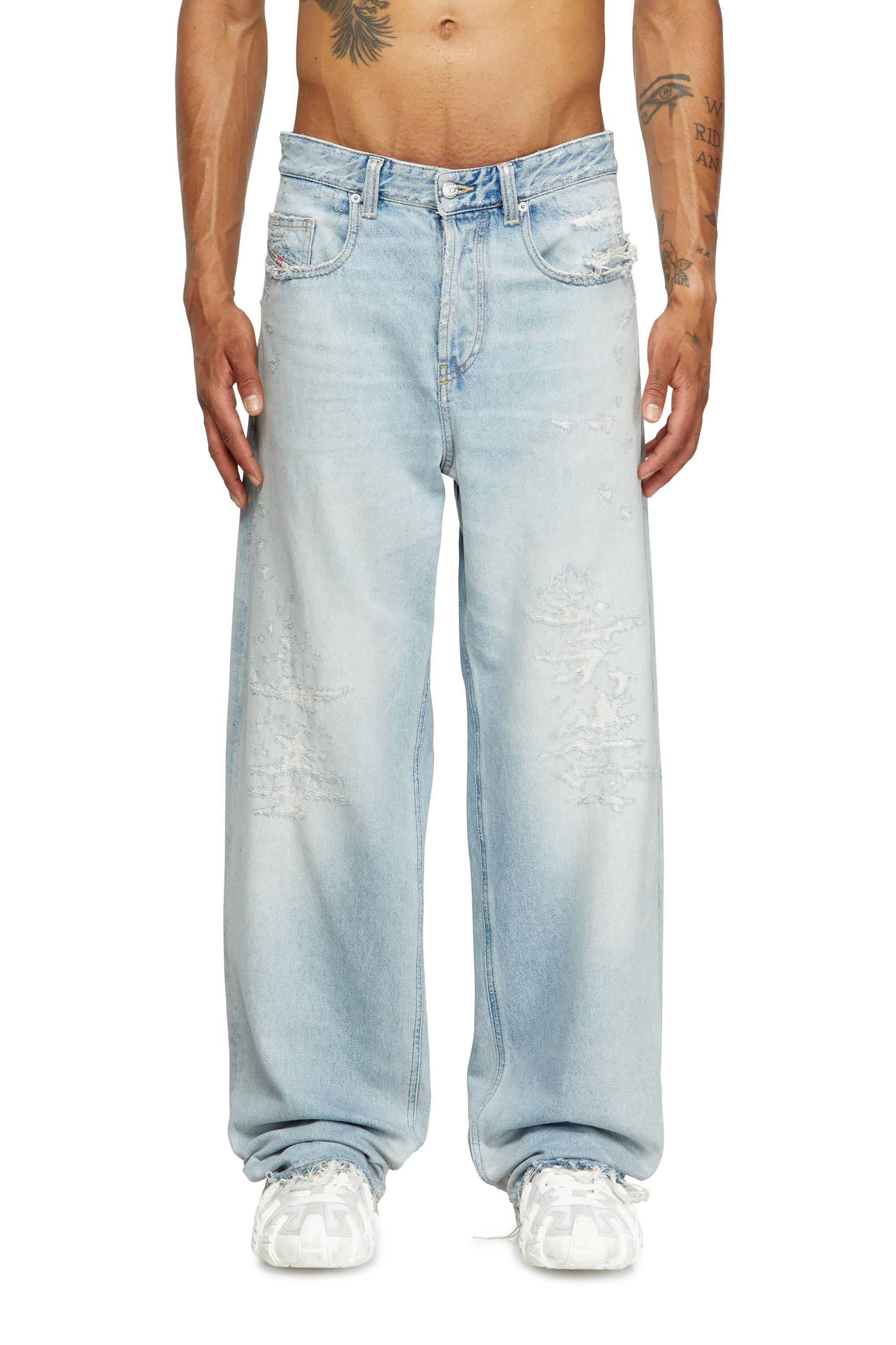 Diesel - Man's Relaxed Jeans 2001 D-Macro 09M53, Light Blue - 1