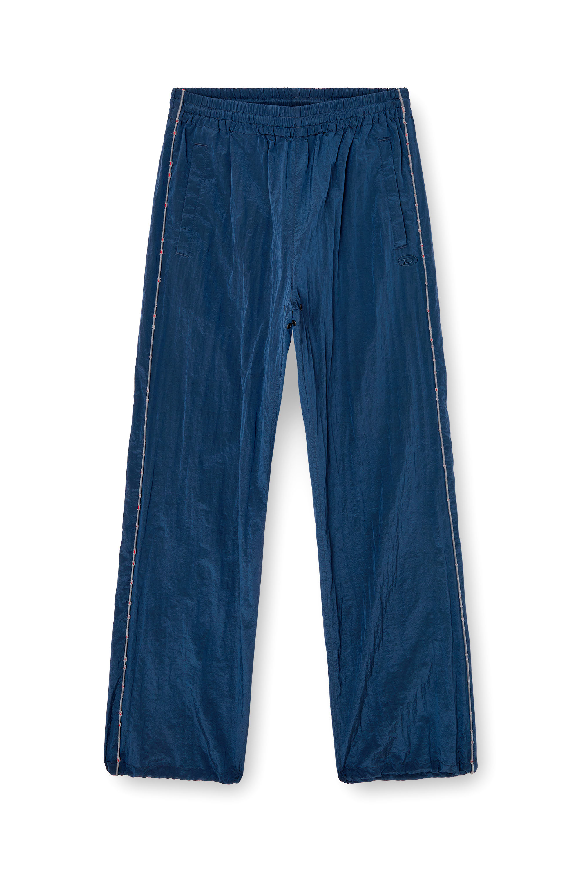 Diesel - P-ANTHEIT, Man's Track pants with distressed piping in Blue - 4