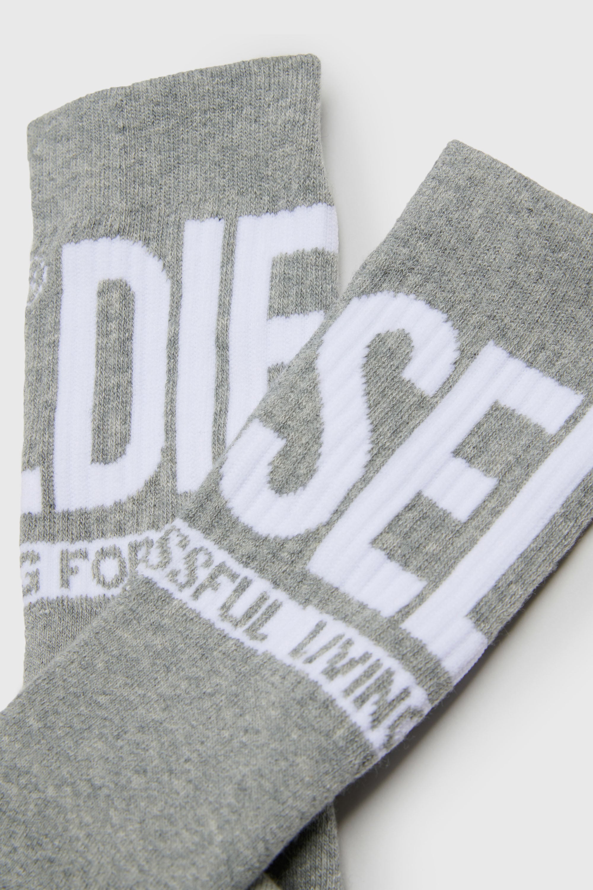 Diesel - SKM-ZRAYBIPACK, Man's Two-pack of socks with logo in Black - 3