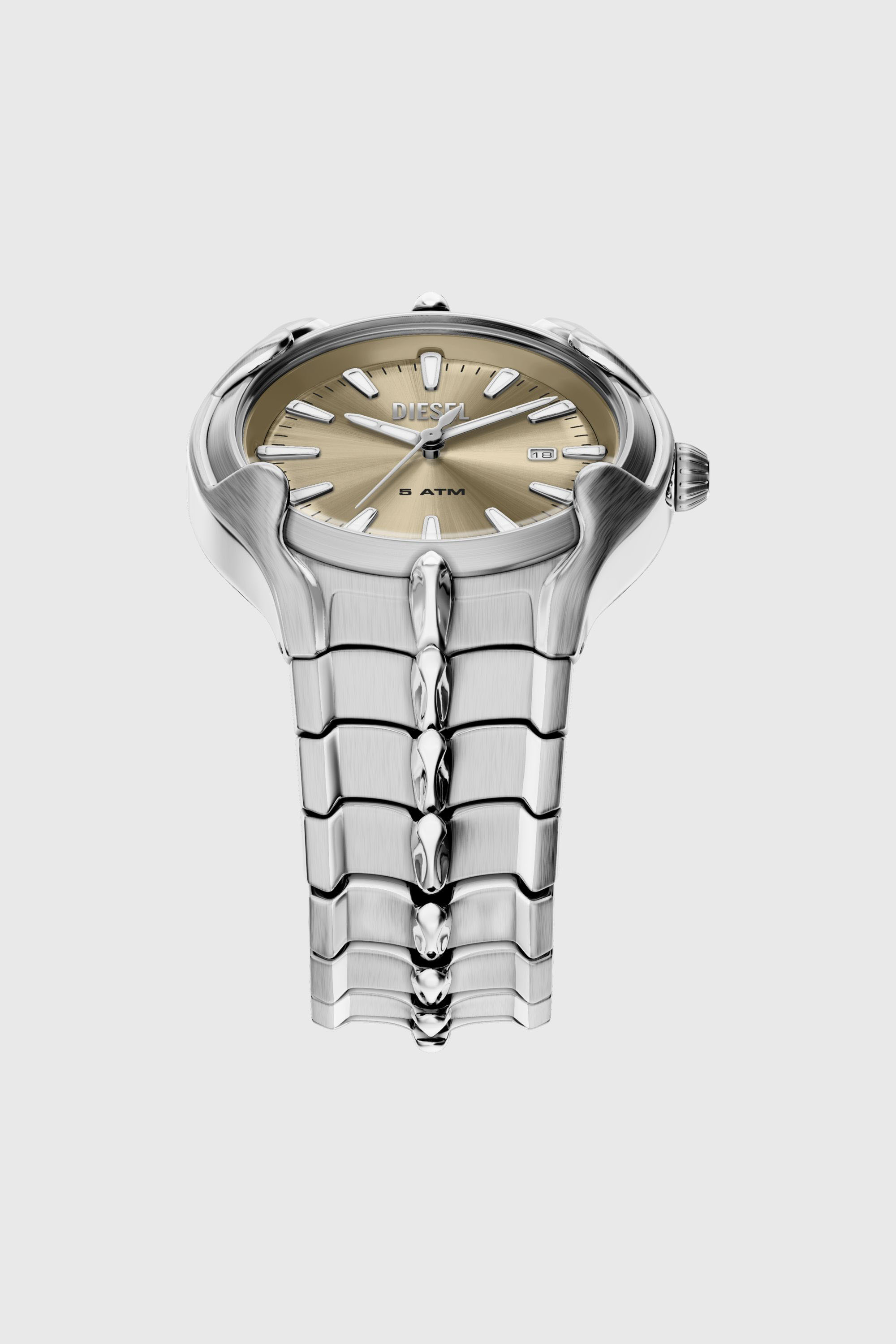 Diesel - DZ2234 WATCH, Man's Vert Stainless Steel Watch in Silver - 4