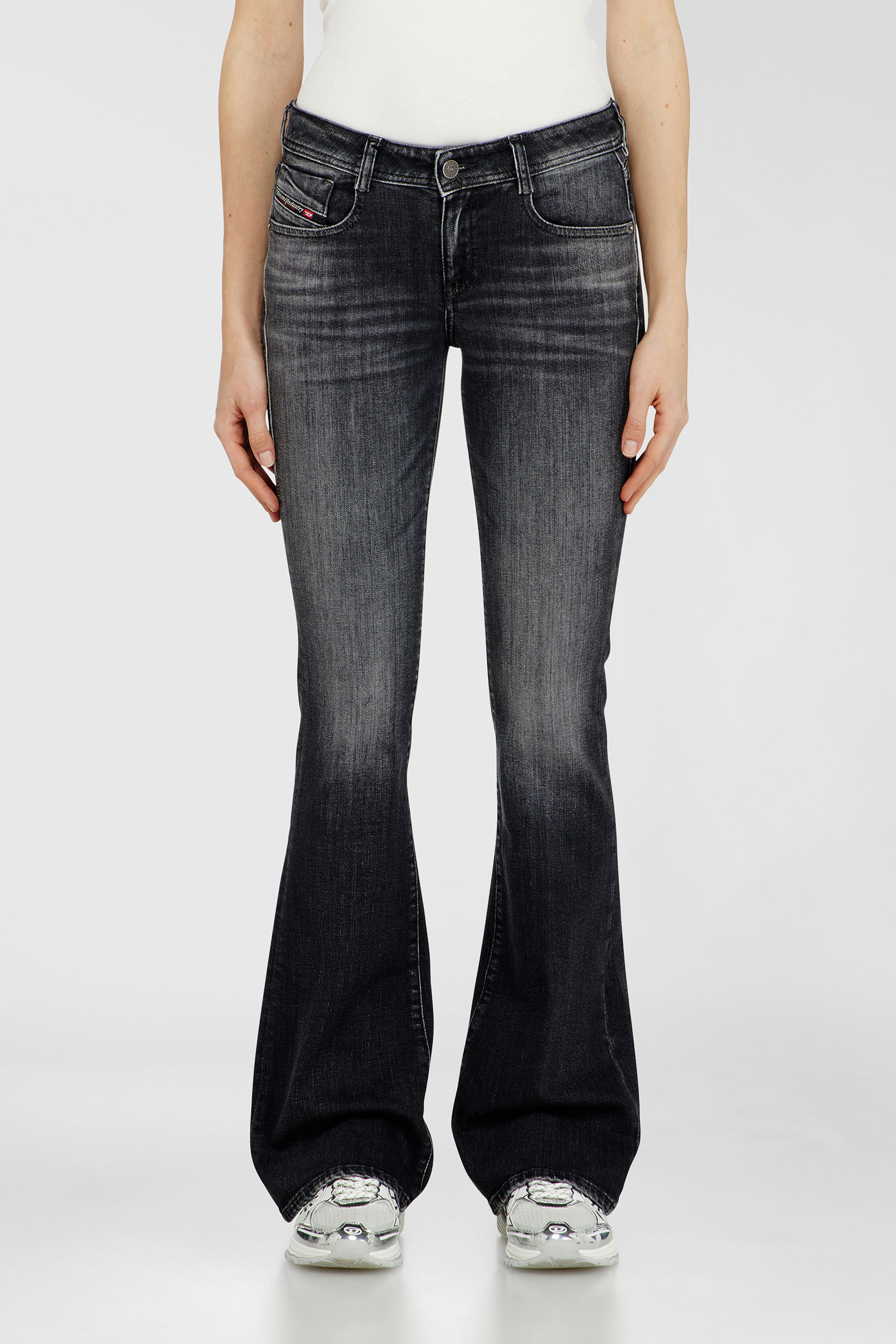 Diesel - Woman's Bootcut Jeans 1969 D-Ebbey 09L98, Black/Dark grey - 2