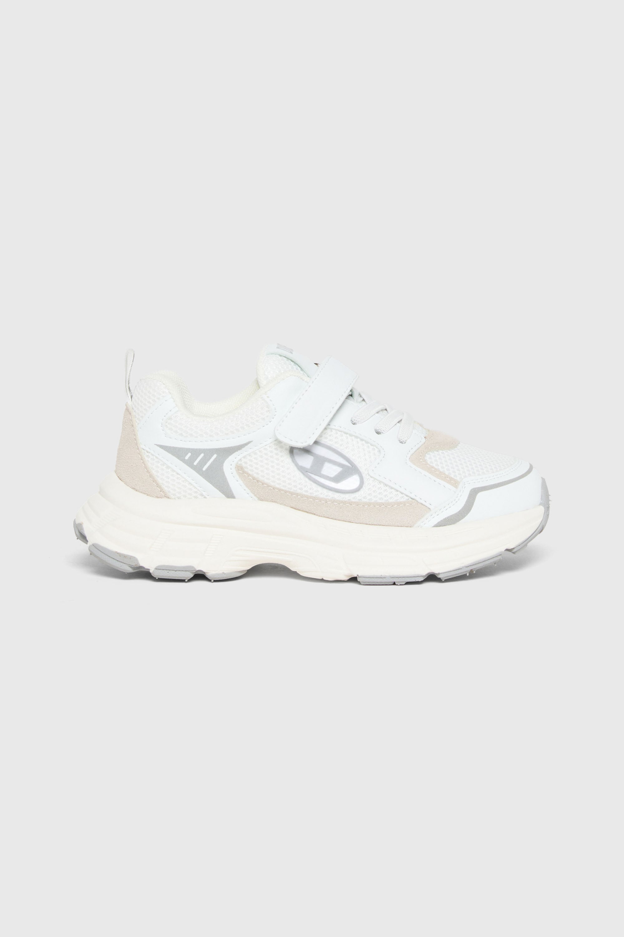 Diesel - S-RUNVINRI-VEL, Unisex's S-Runvinr- Sneakers in mesh and fabric in White - 1