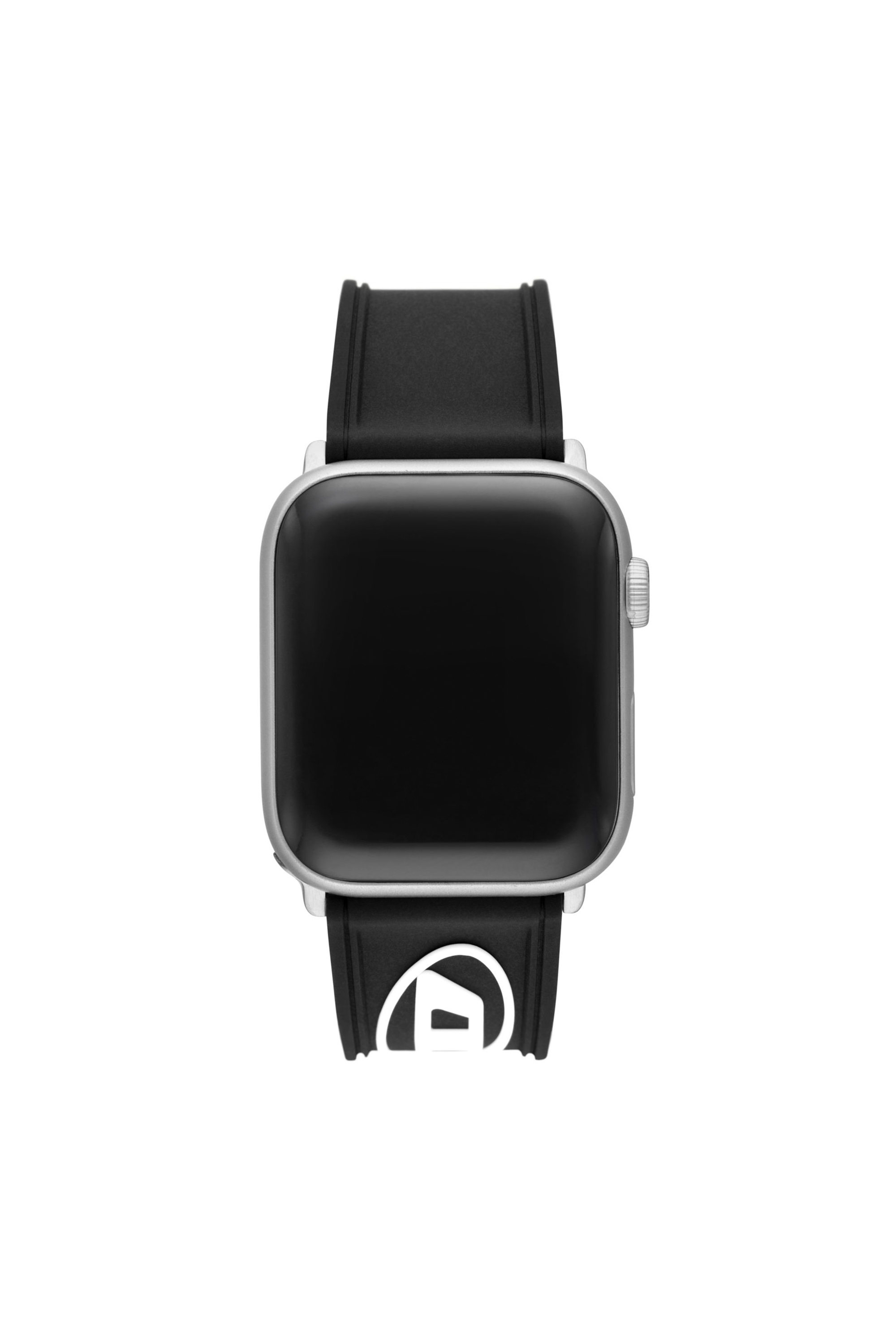 Diesel - DSS0018, Man Black silicone band for apple watch®, 42/44/45/49mm in Black - Image 2