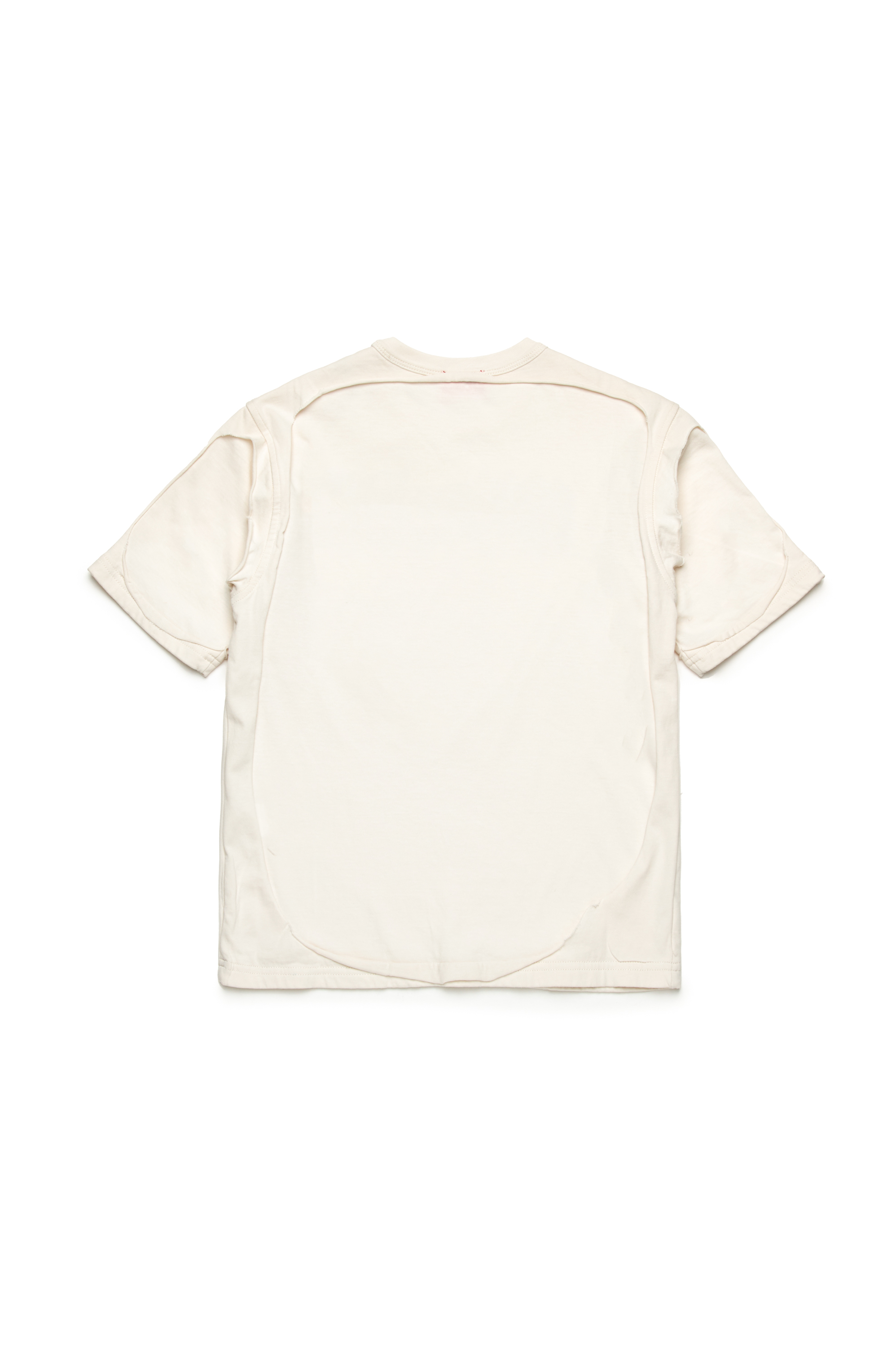 Diesel - TBOXTDBL OVER, Man's Peel-off T-shirt with d&eacute;grad&eacute; logo in White - 2
