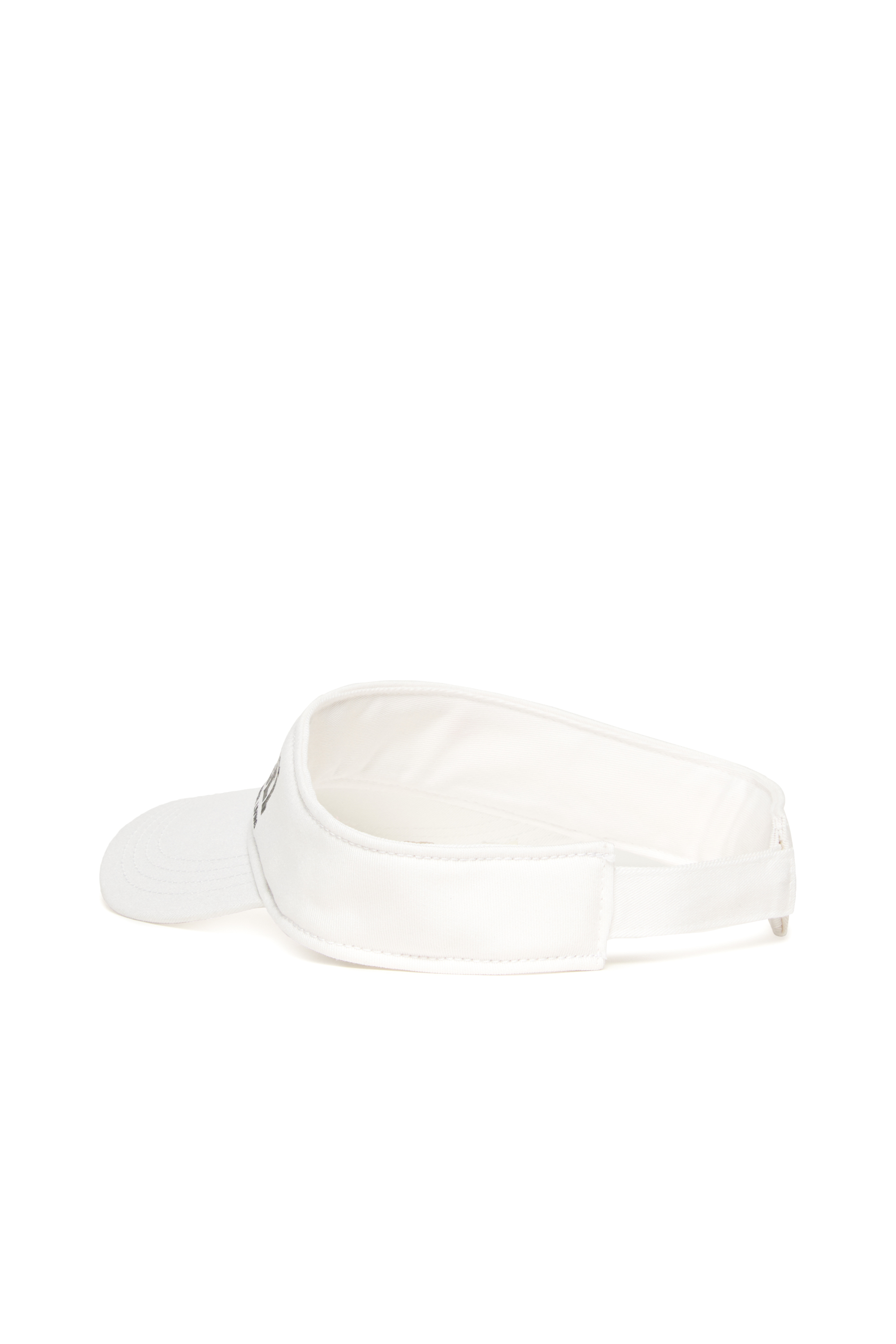 Diesel - FDELS, Unisex's Cotton visor with logo in White - 2