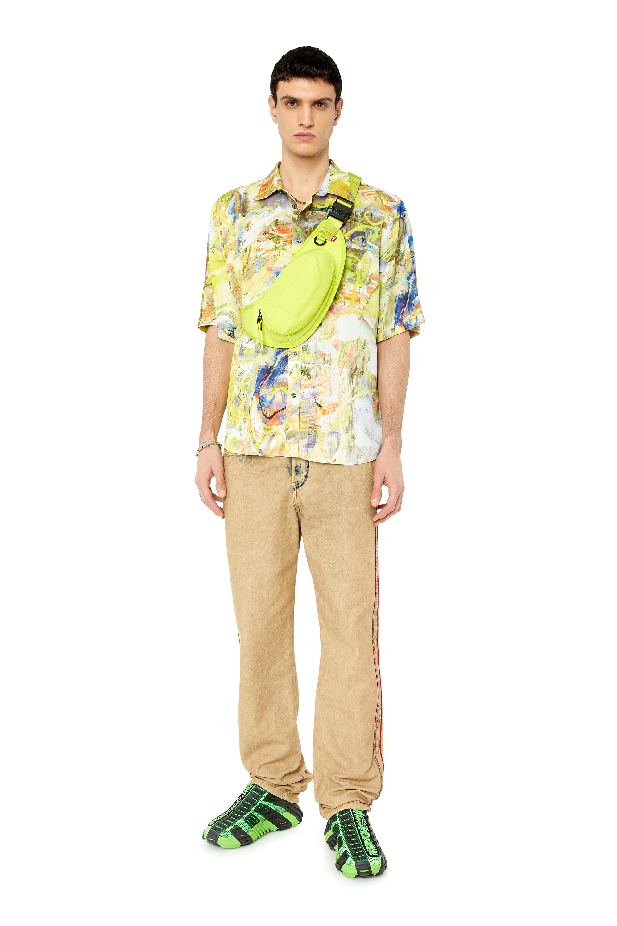 Diesel - 1DR-POD CROSSBODY, Yellow Fluo - Image 6
