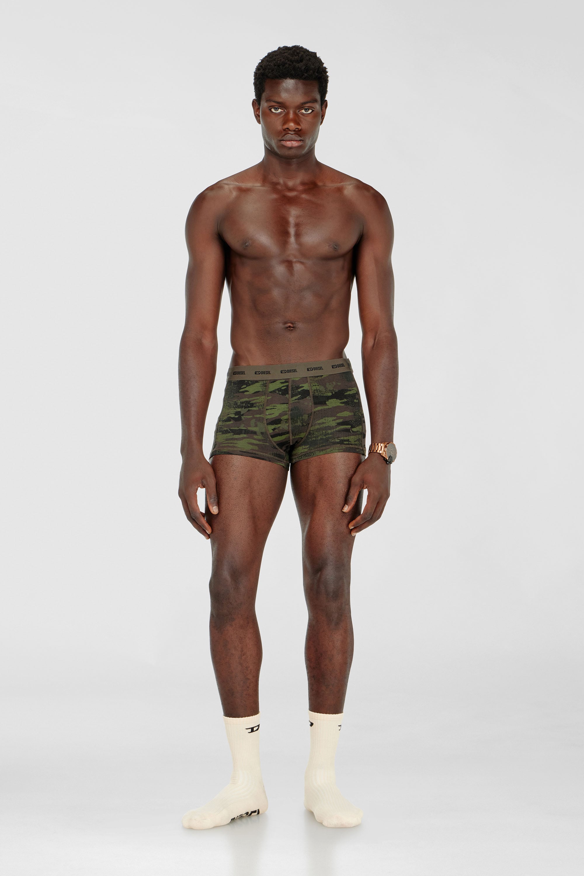 Three-pack of boxer briefs plain and camo