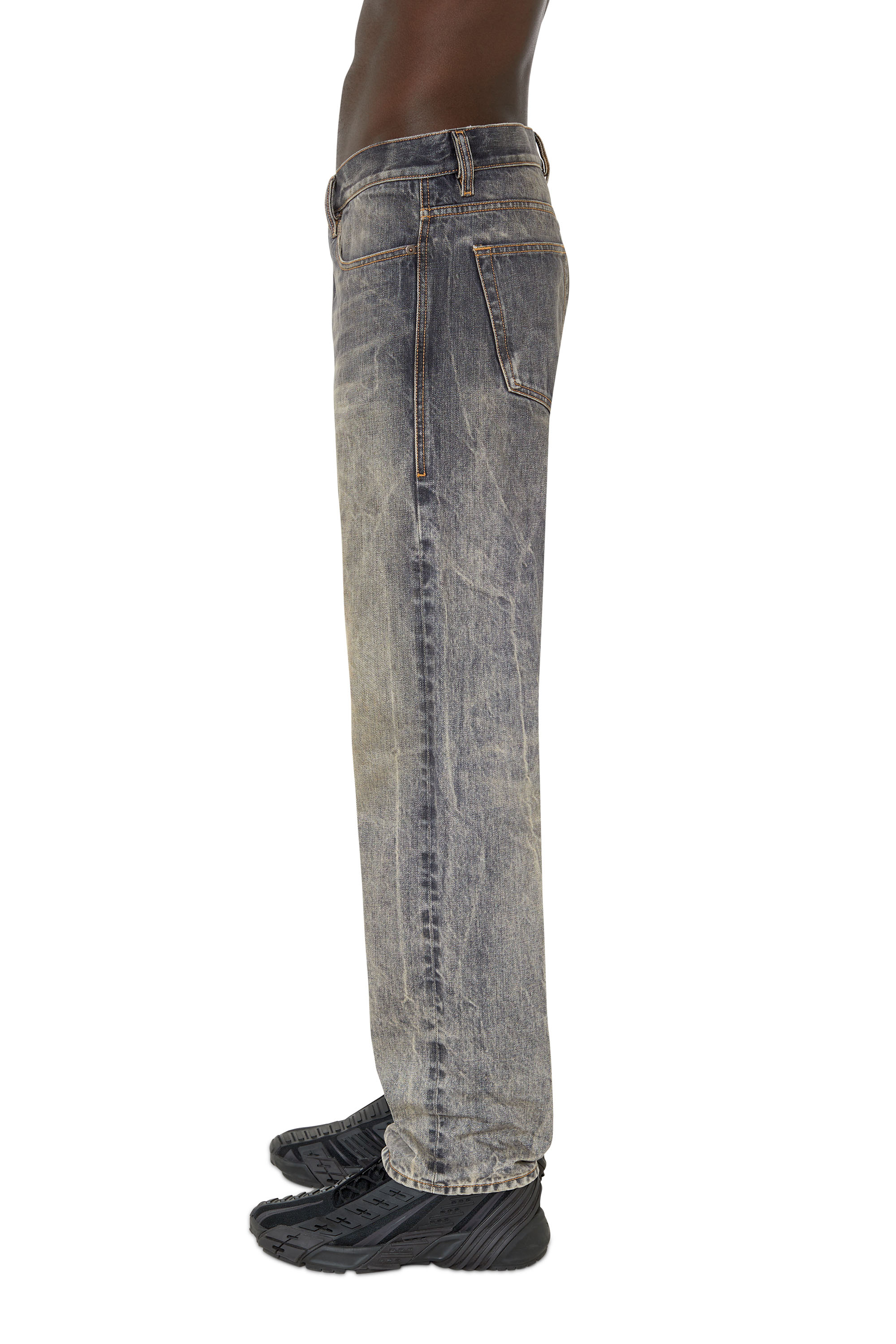 Diesel - 2020 D-Viker 007C9 Straight Jeans, Black/Dark grey - Image 4
