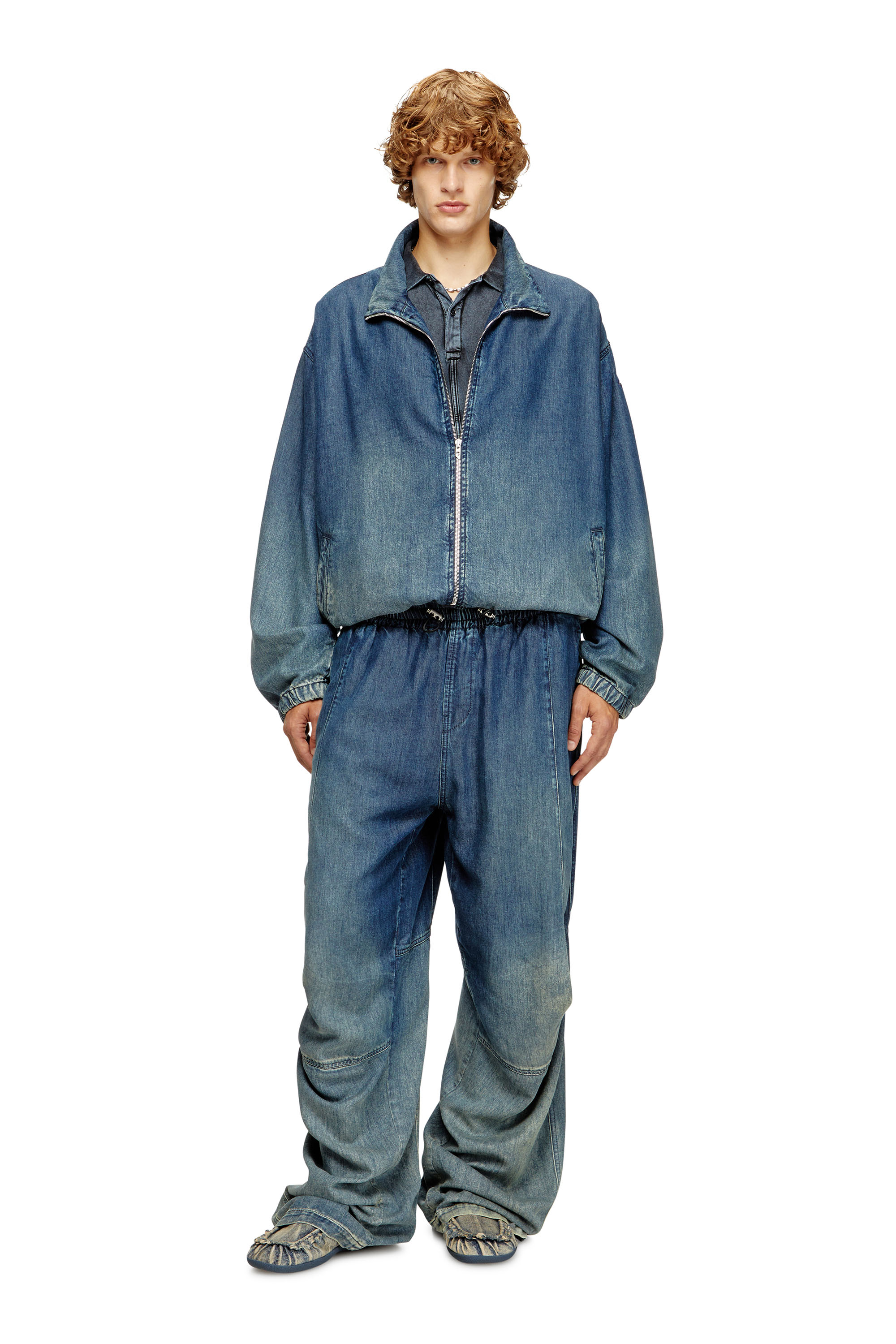 Diesel - Man's Relaxed Jeans D-Pari 068TC, Dark Blue - 2