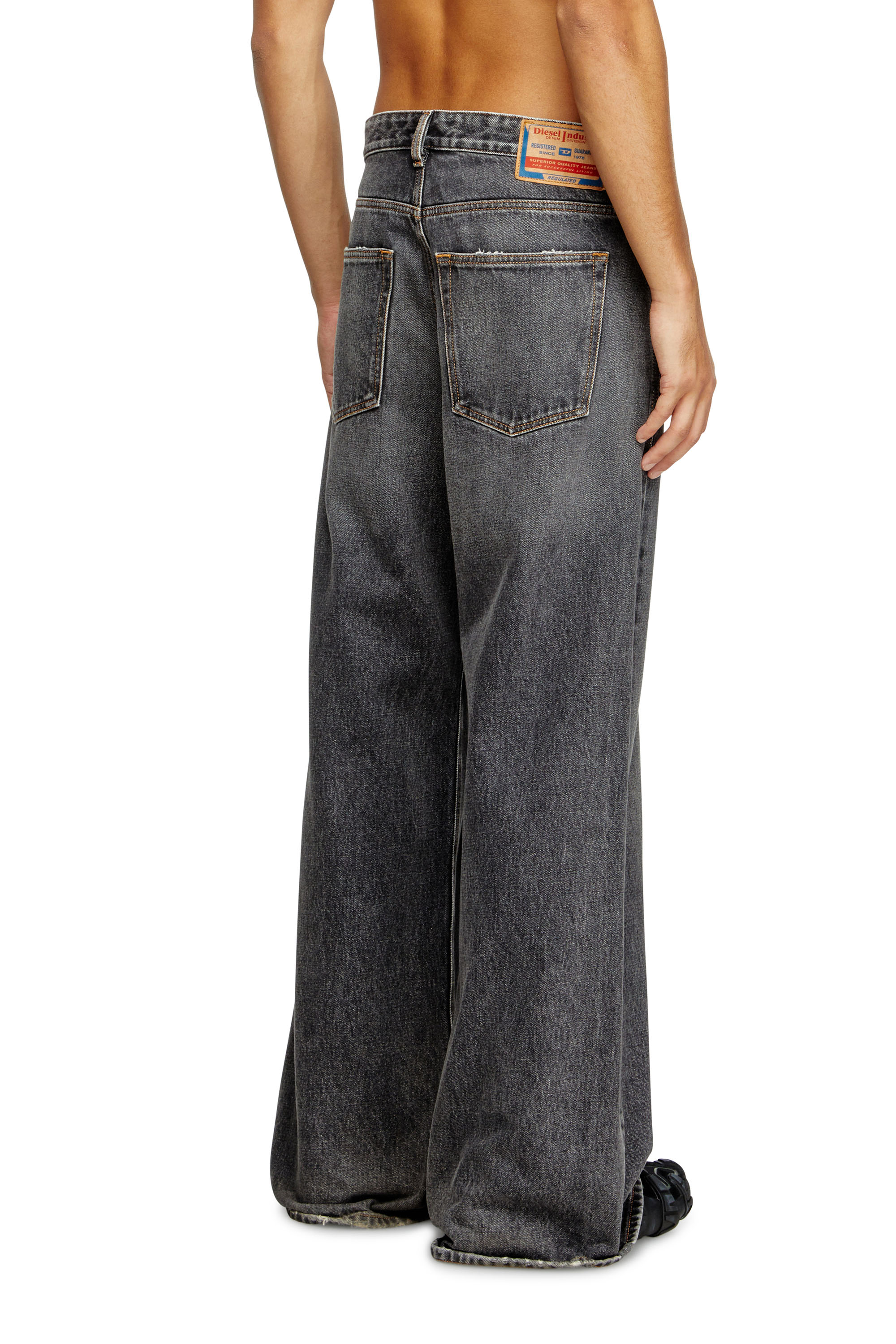 Diesel - D-Rise 007F6 Straight Jeans, Black/Dark grey - Image 2