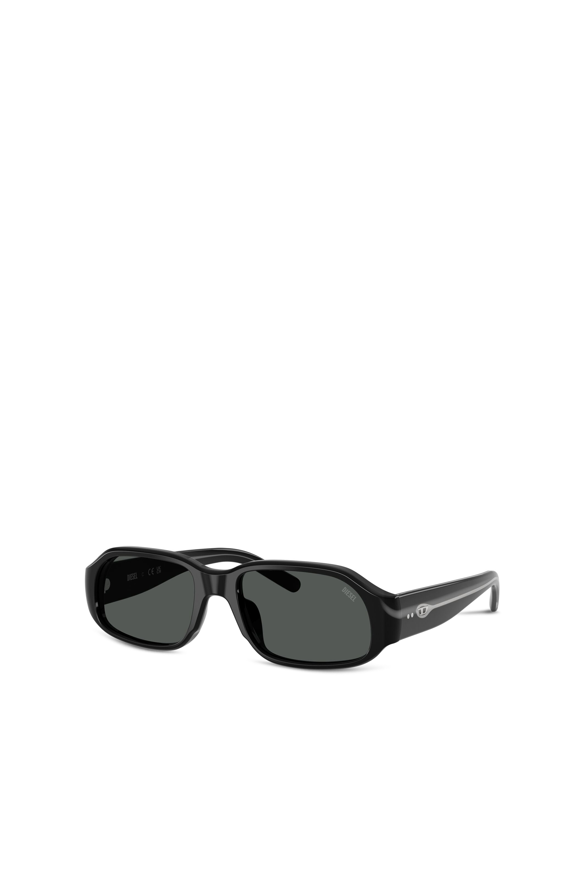 Diesel - 0DL2009U, Unisex's Rectangle sunglasses in Black - 2