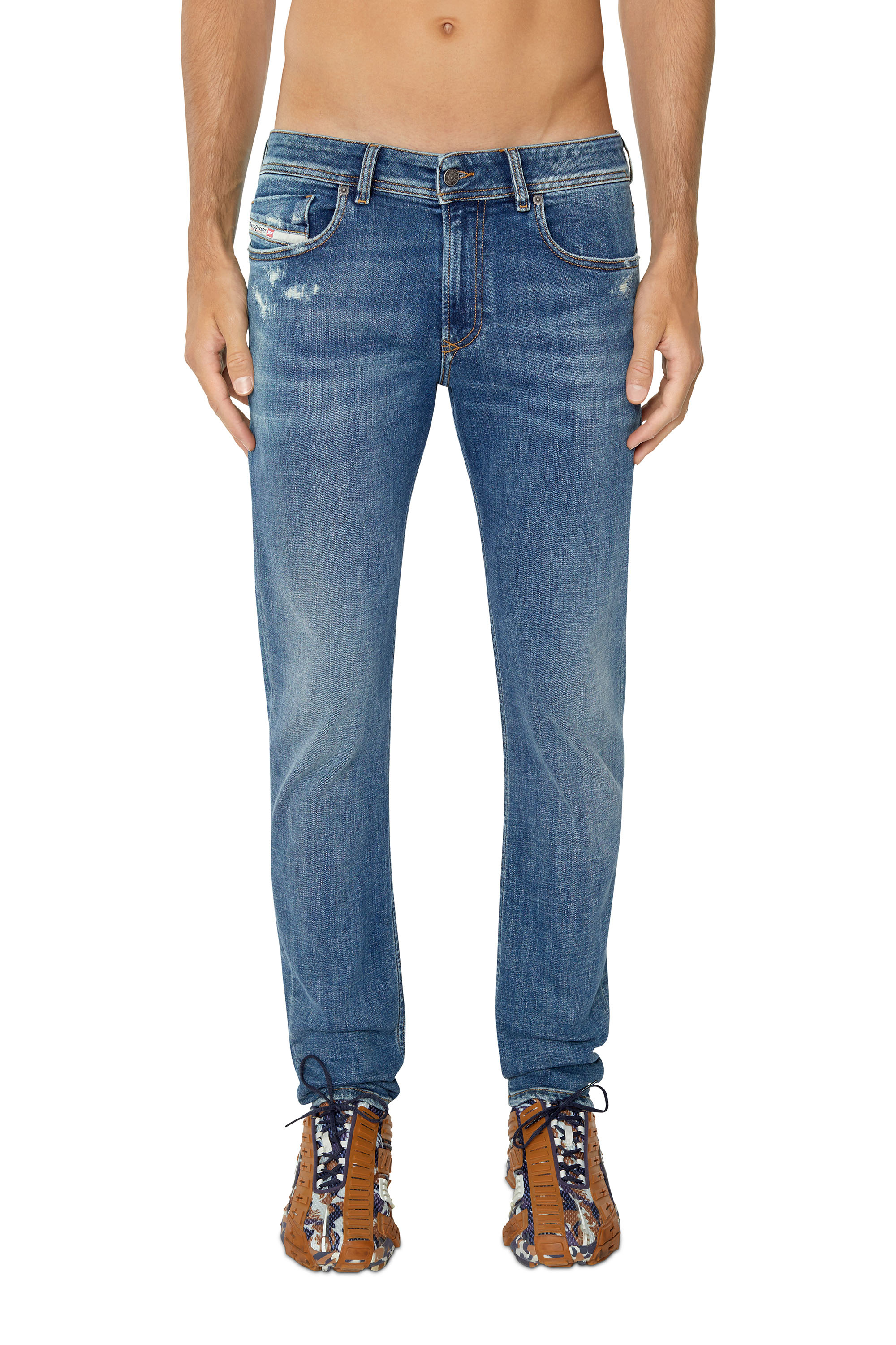Diesel - 1979 Sleenker 09E43 Skinny Jeans, Medium blue - Image 1
