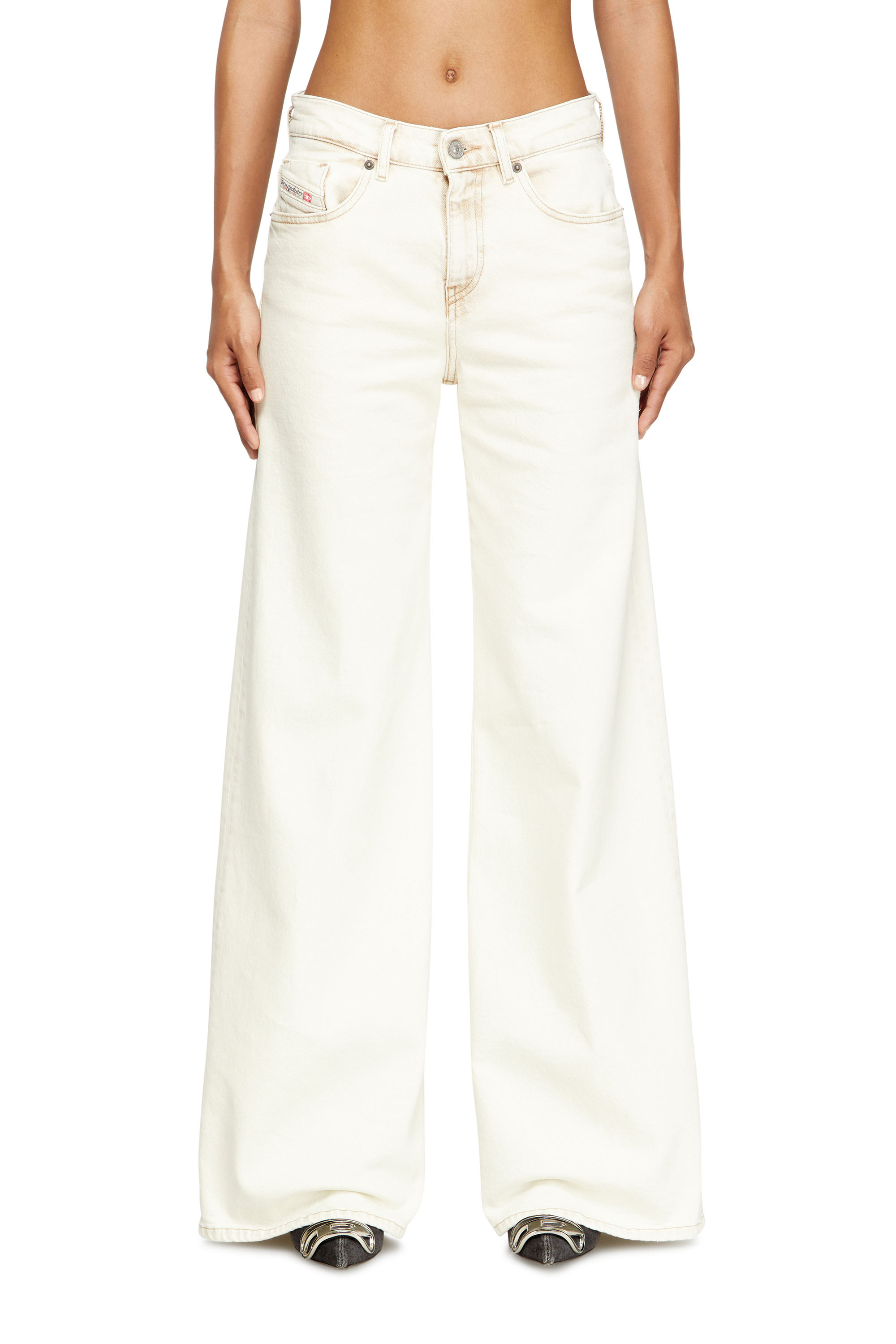 Diesel - Woman's Flare Jeans 1978 D-Akemi 09M70, White - 3