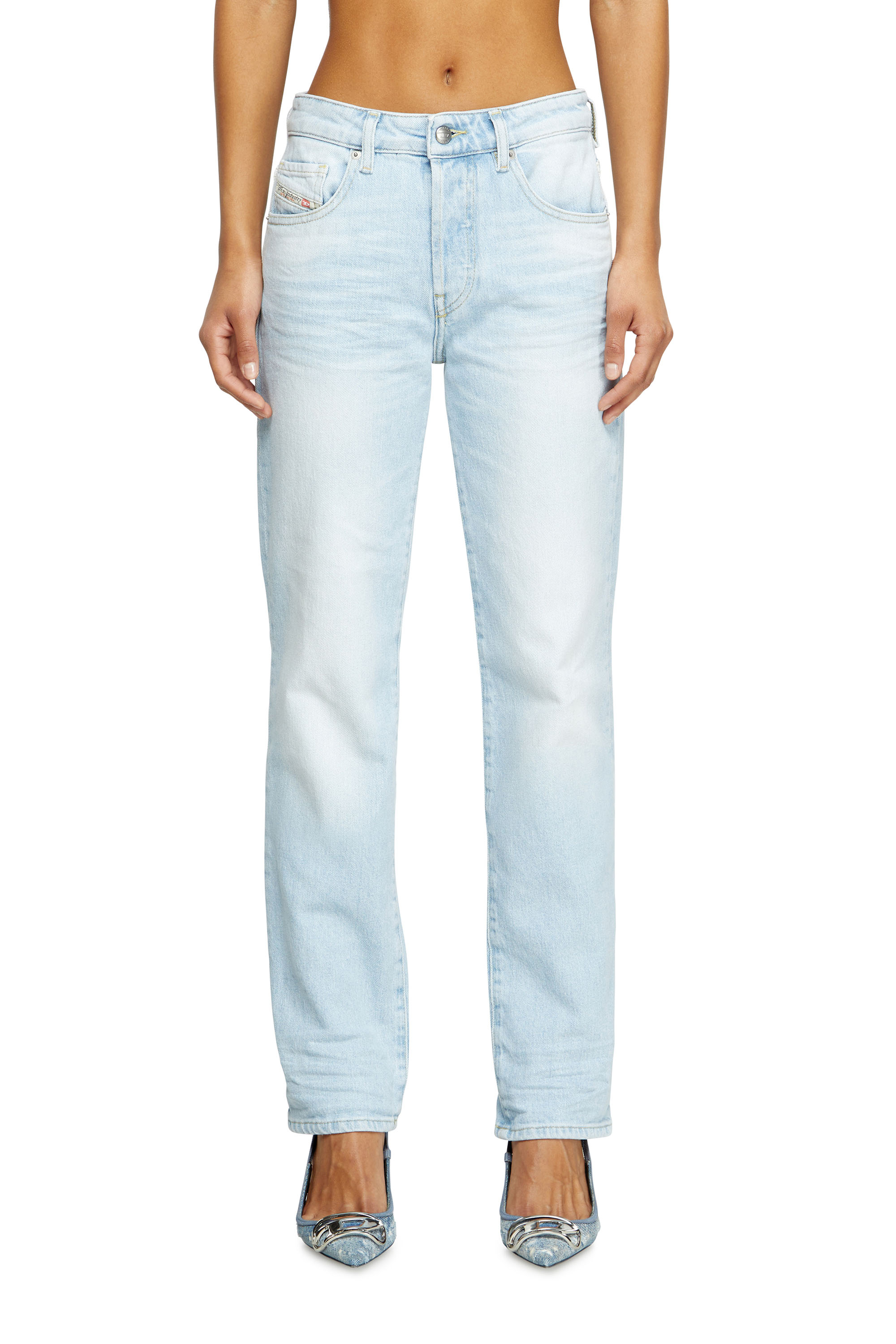 Diesel - Woman's Regular Jeans 1989 D-Mine 09M11, Light Blue - 1