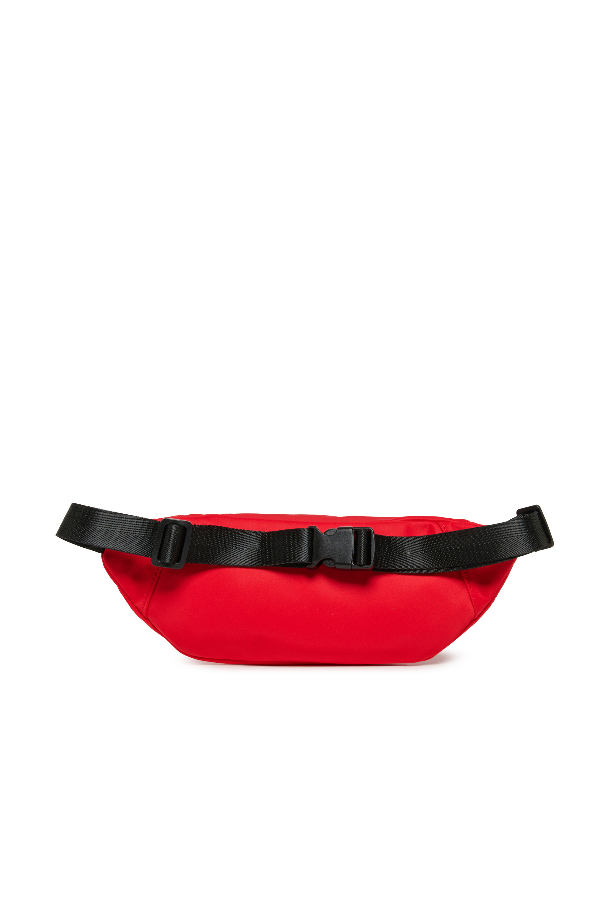 Diesel - WARMY, Man's WARMY-Nylon belt bag with logo print in Red - 2