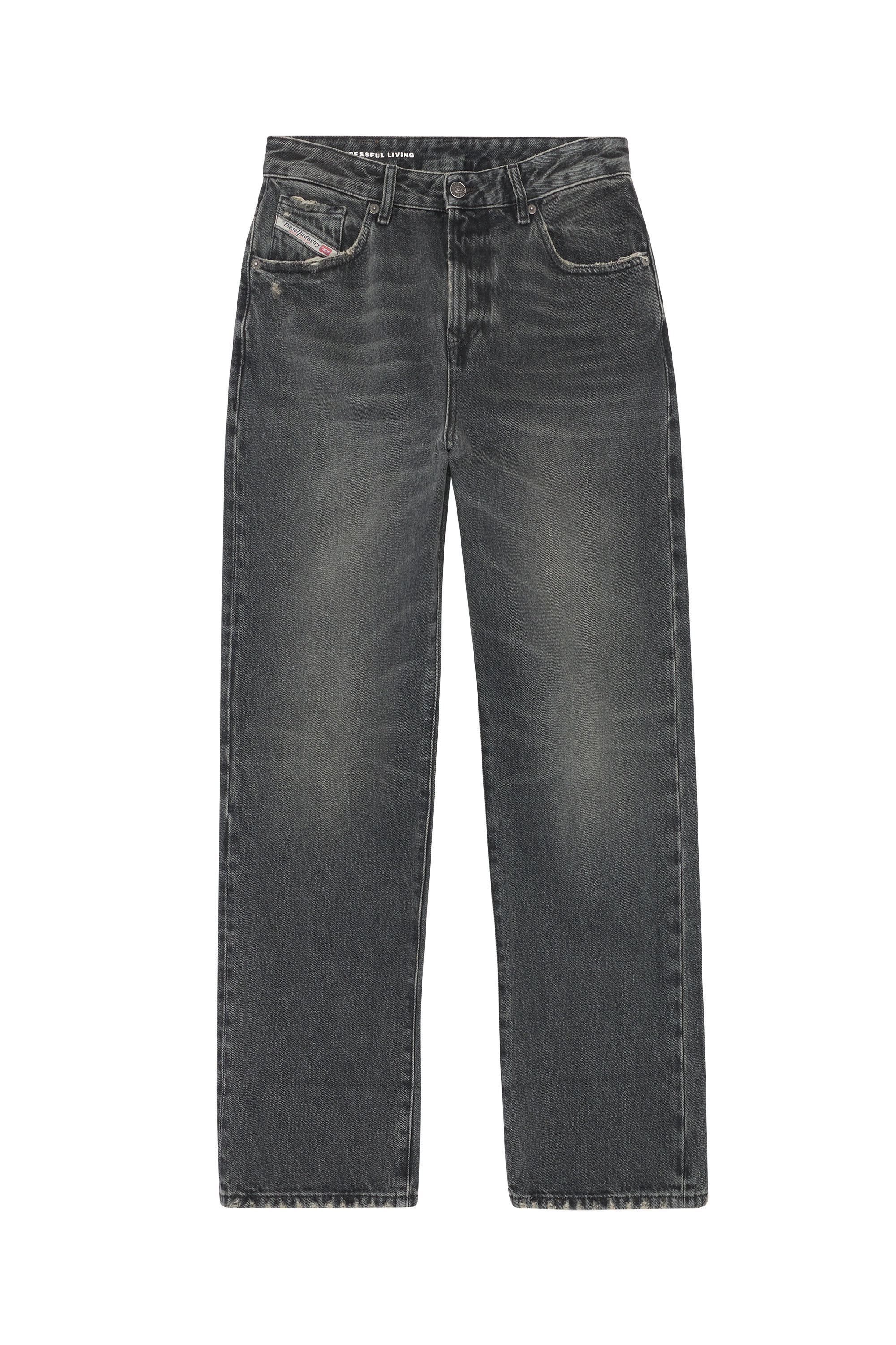 Diesel - 1999 D-Reggy 007K8 Straight Jeans, Black/Dark grey - Image 5