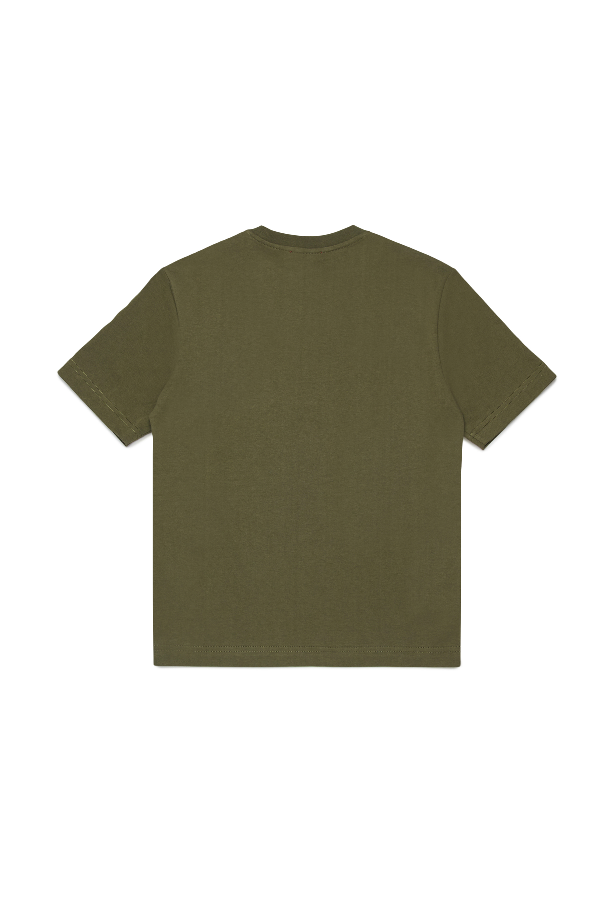 Diesel - TPATCH OVER, Man's Cotton T-shirt with patch in Green - 2