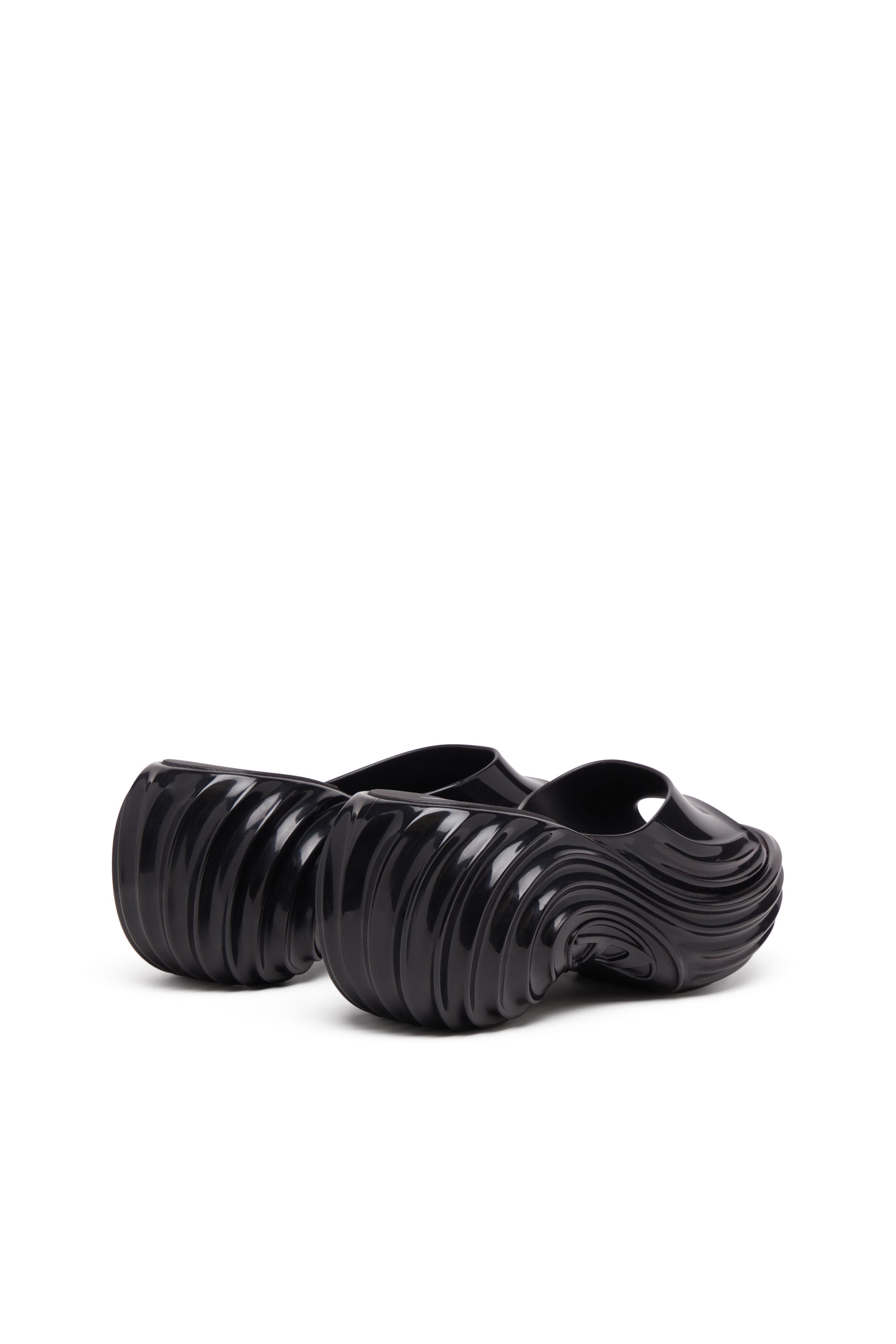 MELISSA QUANTUM PLATFORM, Black Diesel - MELISSA QUANTUM PLATFORM, Woman's Platform mule in Melflex® in Black - 3
