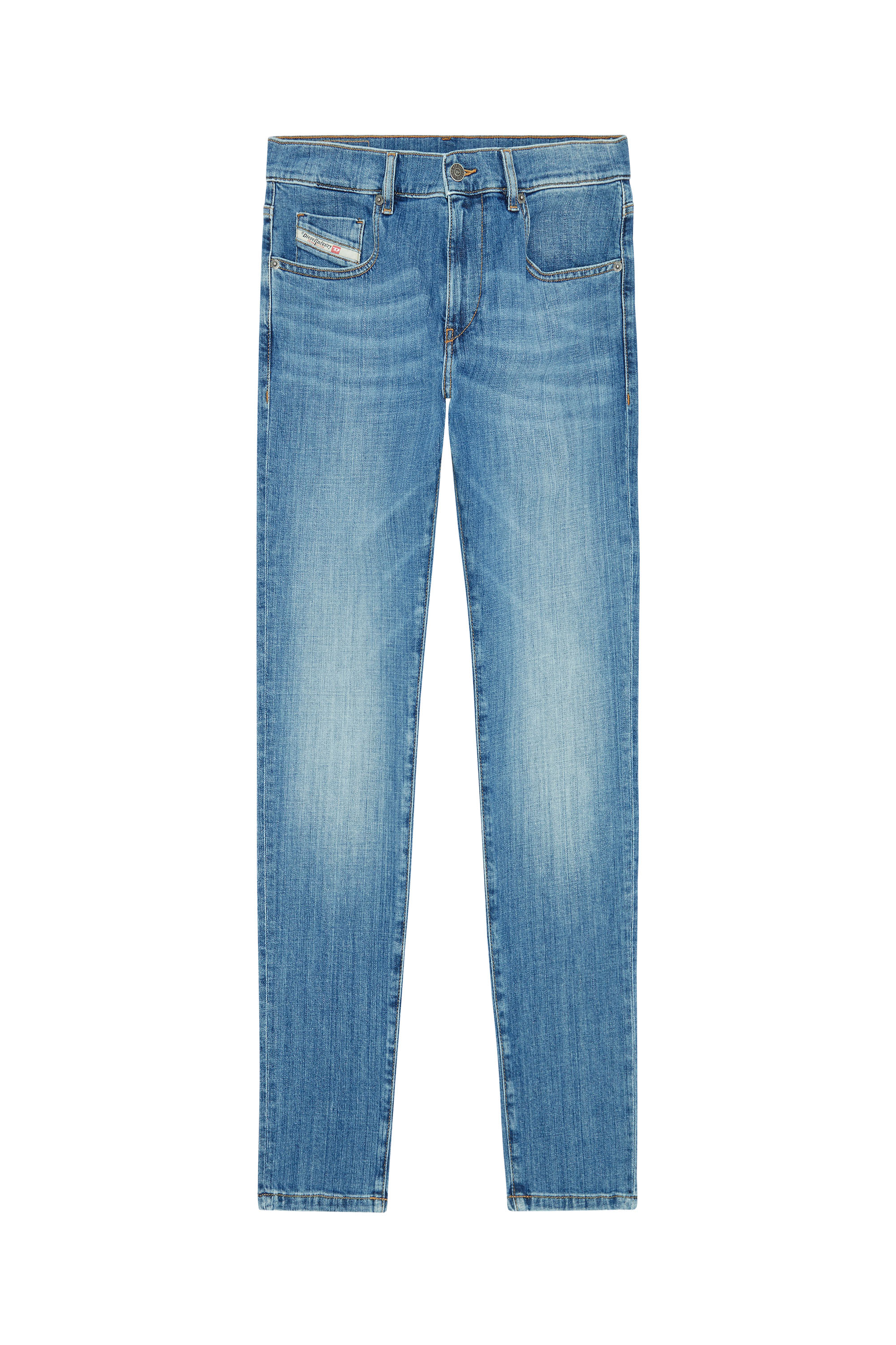 Diesel - 2019 D-Strukt 0EKAI Slim Jeans, Medium blue - Image 5