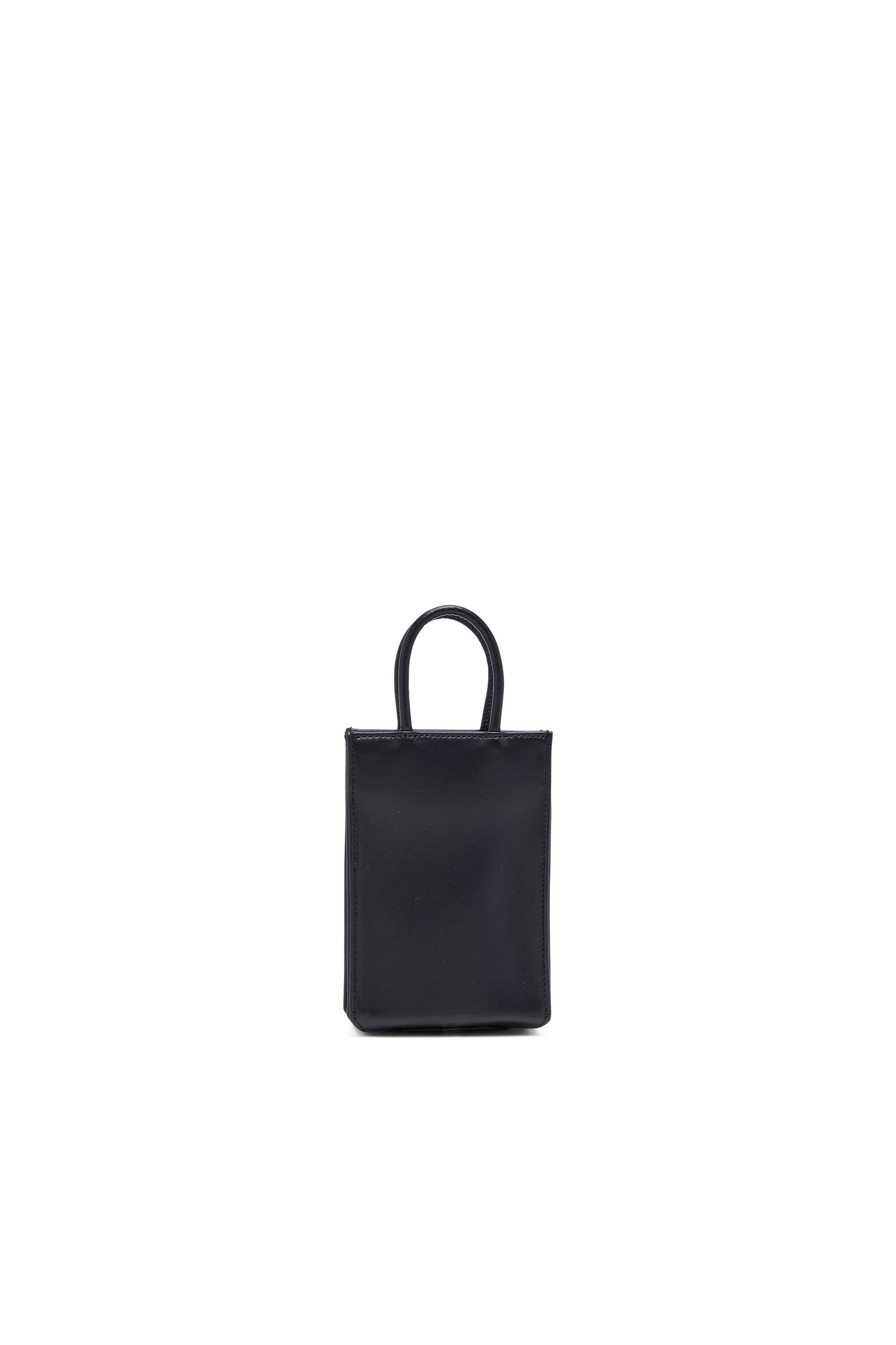 Diesel - DSL 3D SHOPPER MINI X, Man's Dsl 3D Mini -Small PU tote bag with embossed logo in Black - 2