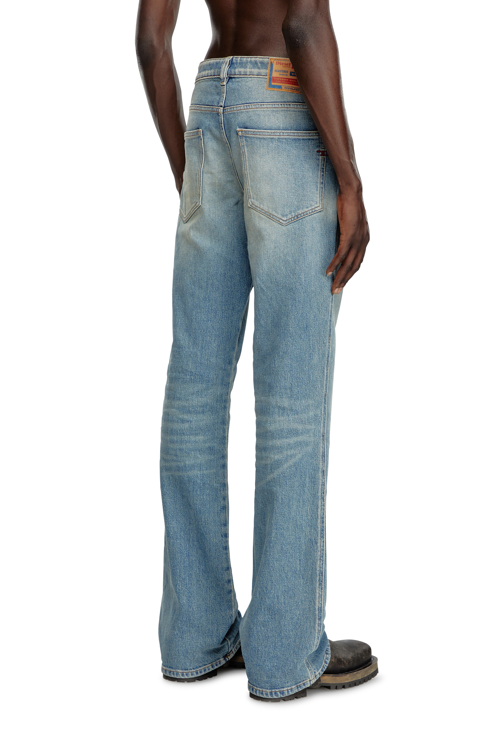 Diesel - Man Bootcut Jeans 1998 D-Buck 09J55, Light Blue - Image 4