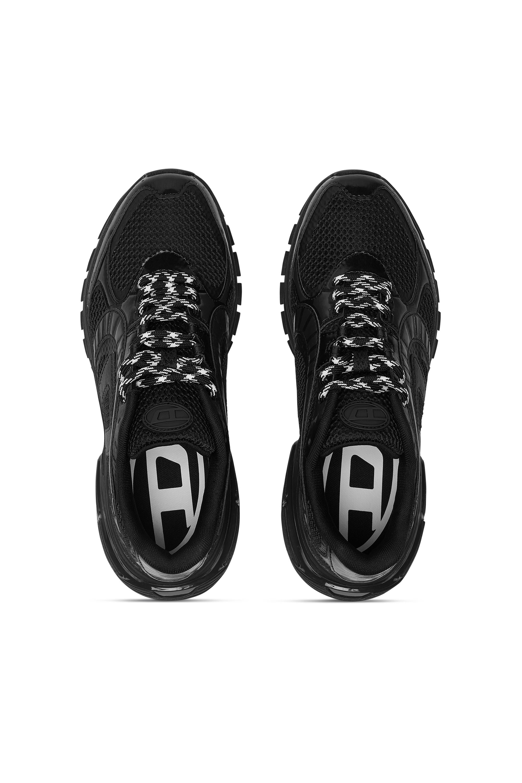 Diesel - S-PRO-V-DENSE LOW, Man's Mesh sneakers with Oval D logo in Black - 5