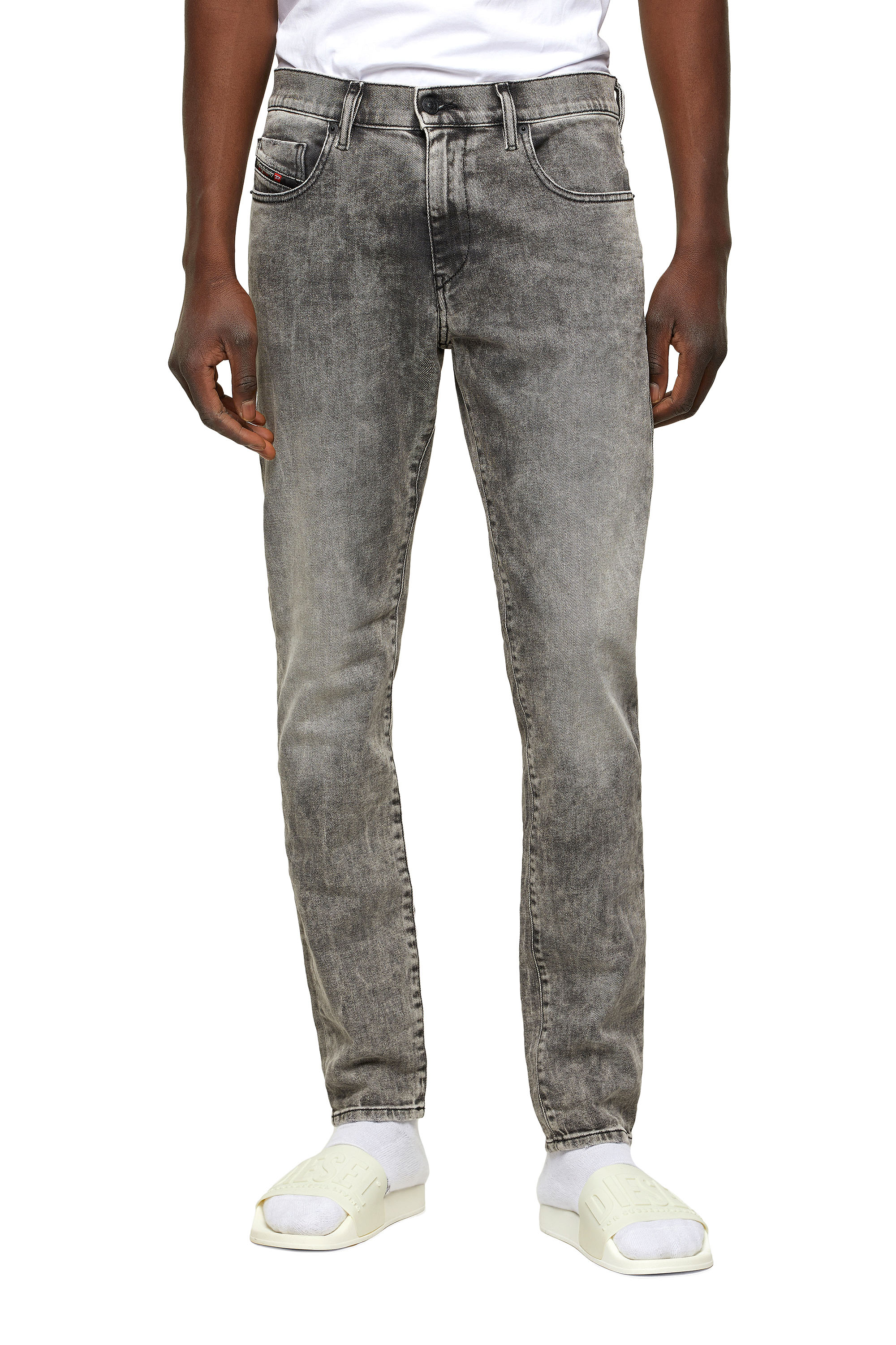 DStrukt 009KA Man Slim Light grey Jeans Diesel
