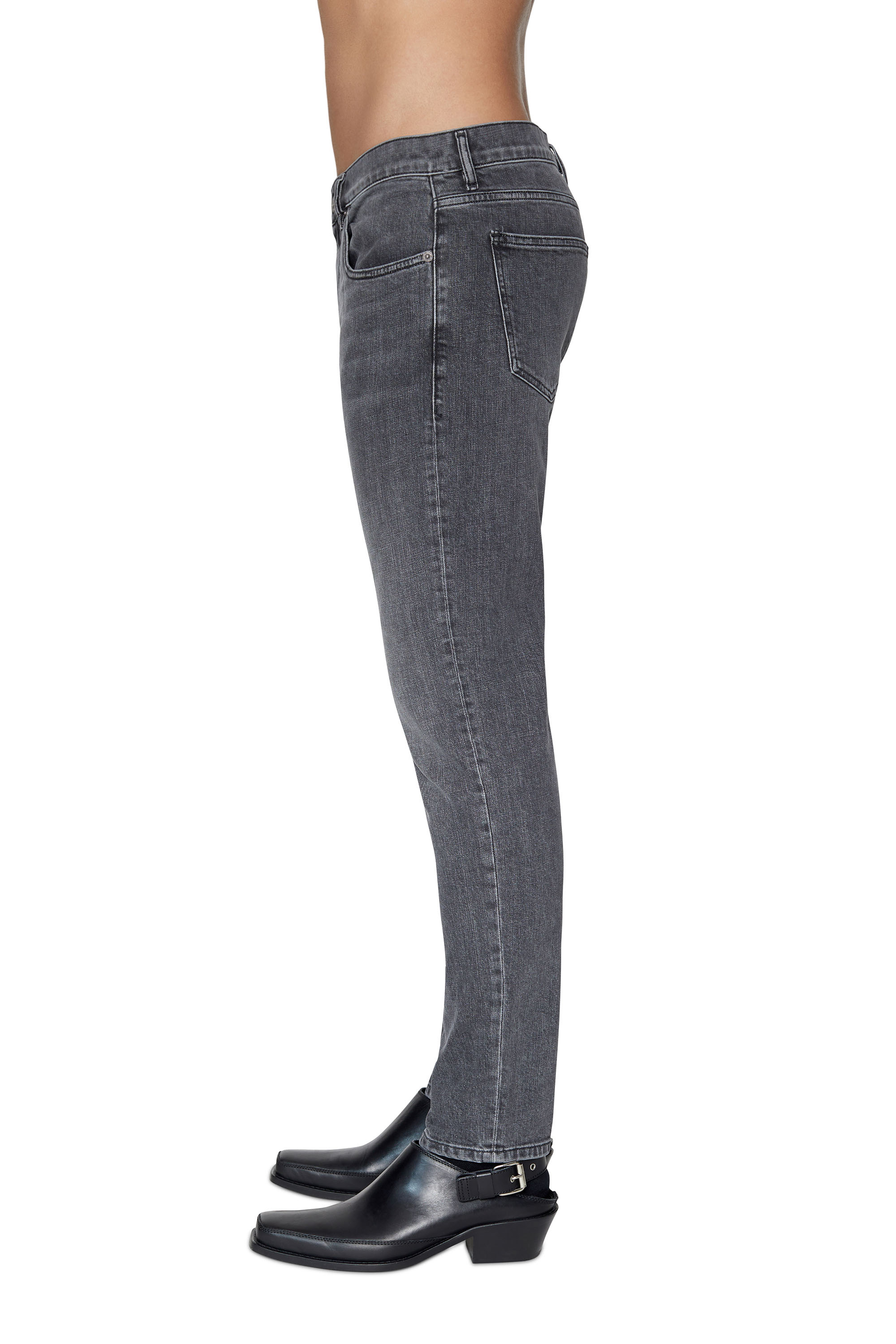 Diesel - 2019 D-Strukt 09C47 Slim Jeans, Black/Dark grey - Image 4