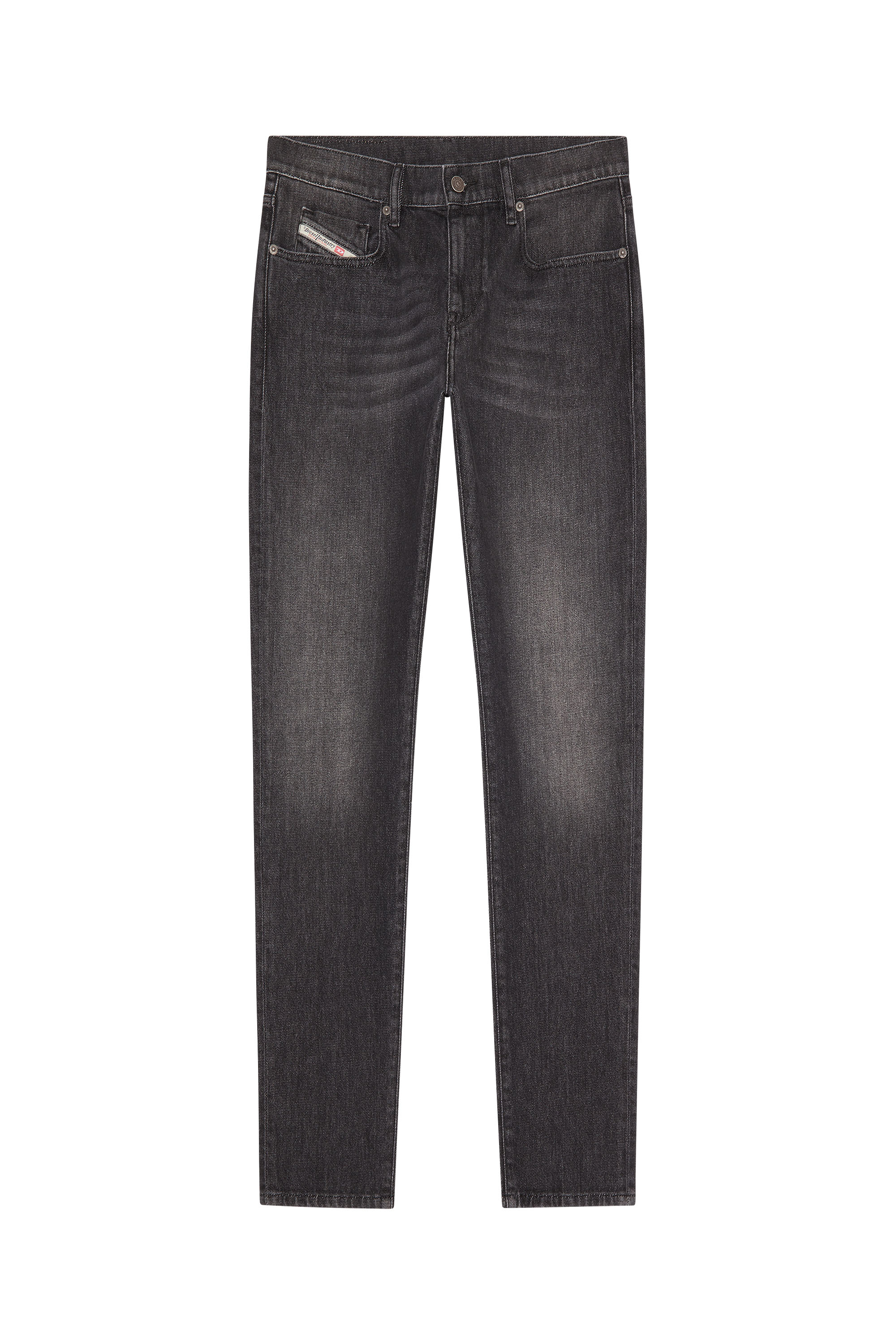 Diesel - 2019 D-Strukt 09F75 Slim Jeans, Black/Dark grey - Image 5