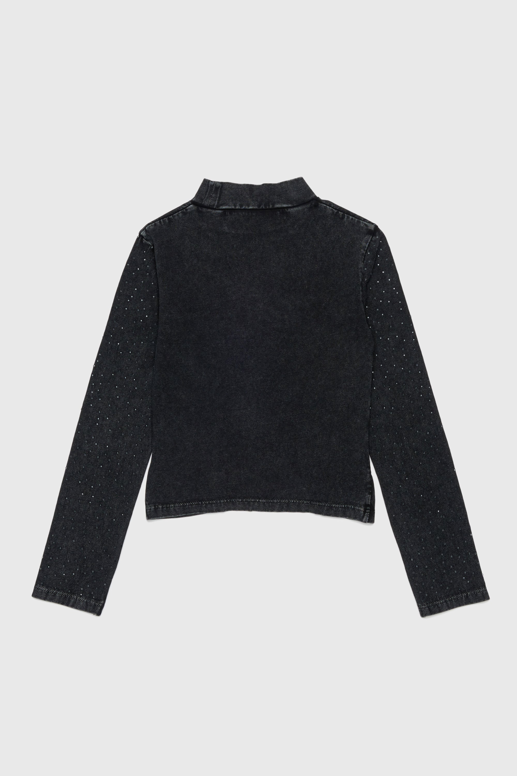 Diesel - TKNOT, Woman's Twist-hem top with rhinestones in Black - 2