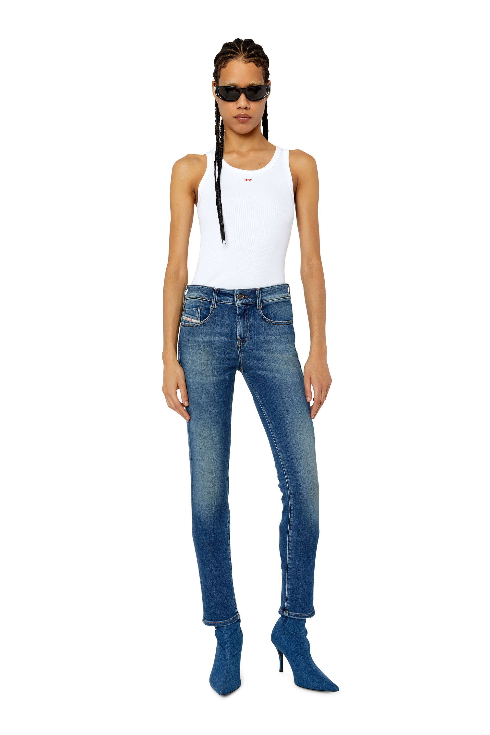 Diesel - D-Ollies JoggJeans® 068CX Slim, Medium blue - Image 4