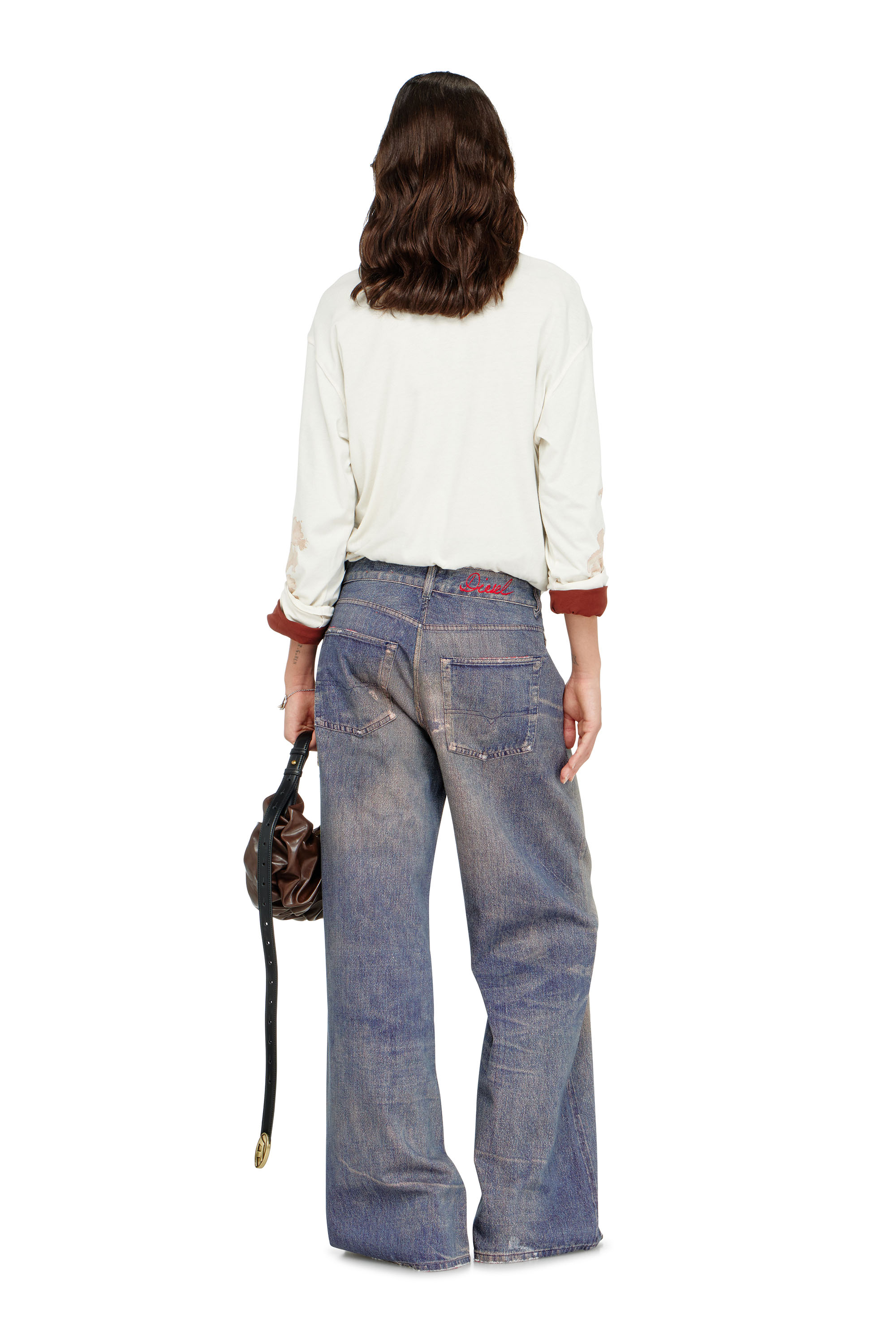 Diesel - Woman's Relaxed Jeans 1996 D-Sire 09P95, Dark Blue - 4