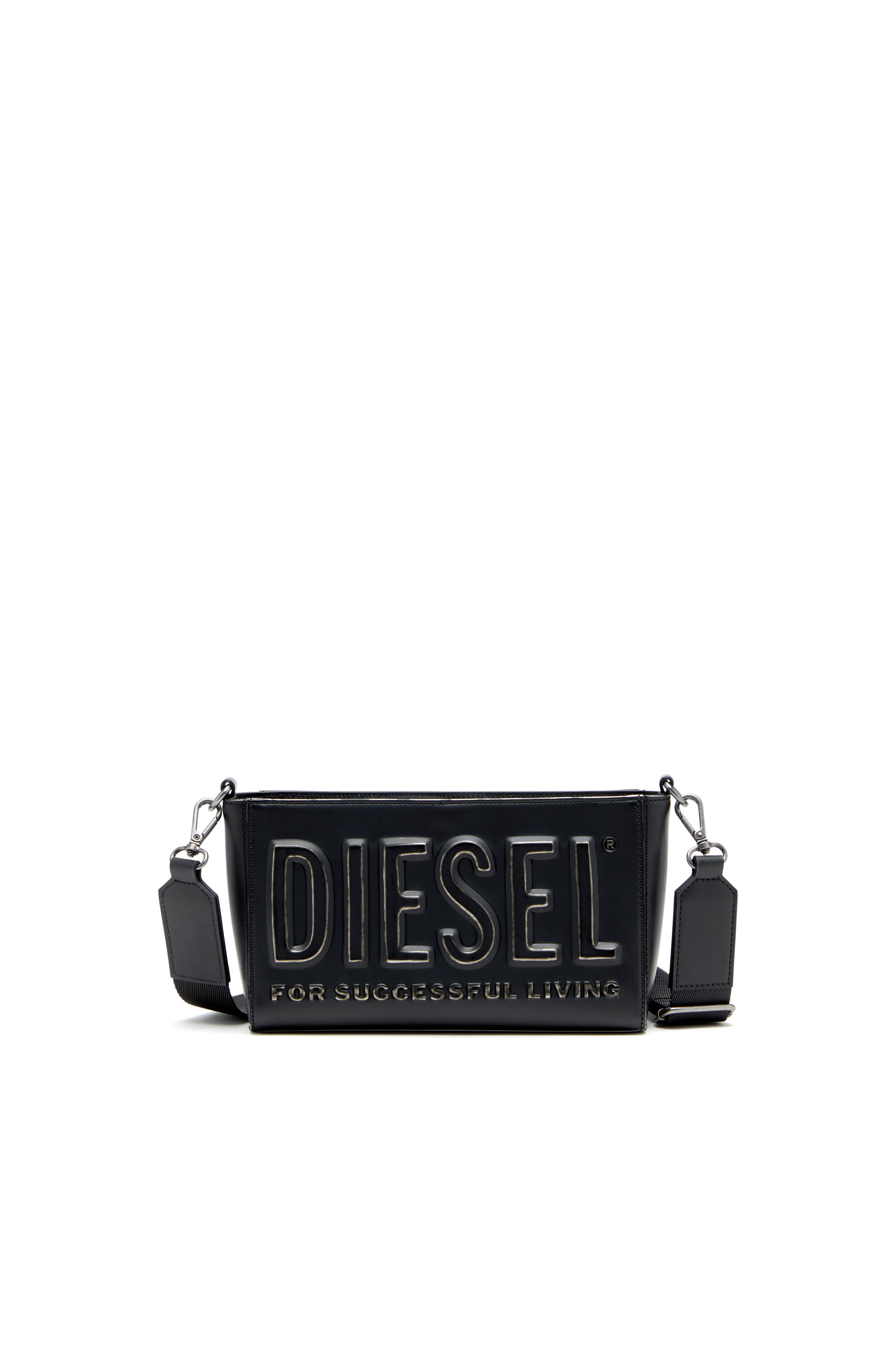 Diesel - DSL 3D CAMERA BAG X, Man's Dsl 3D-Camera bag in brushed PU in Black - 1