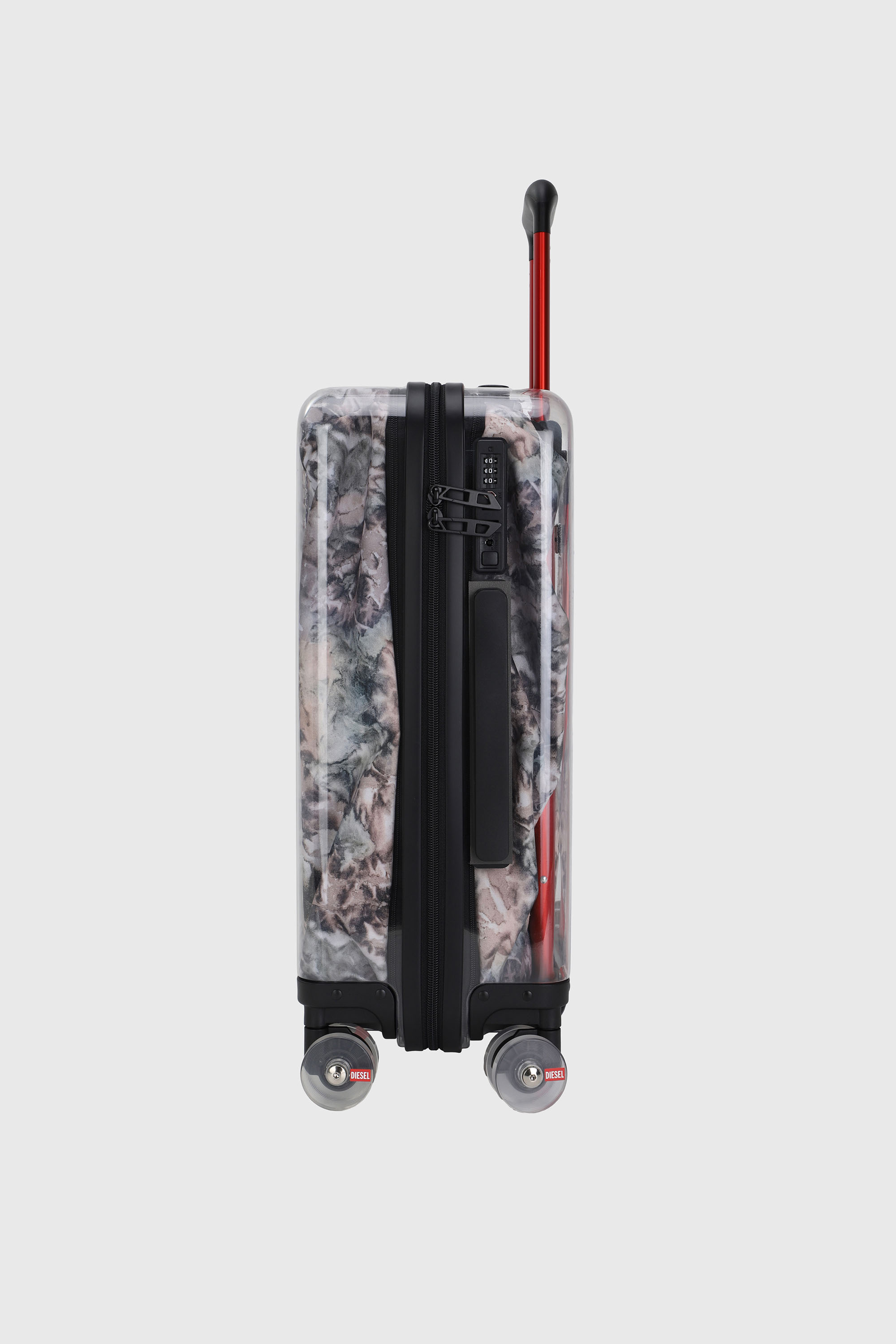 LU0036 HARD LUGGAGE - DSL009, Grey/Pink