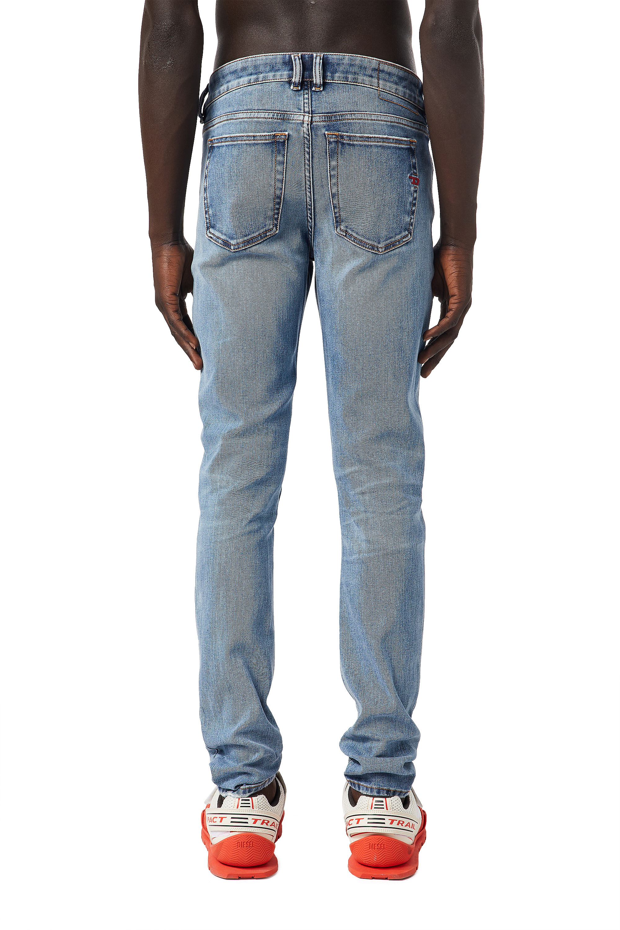 Diesel - 1979 Sleenker 09B66 Skinny Jeans, Light Blue - Image 3