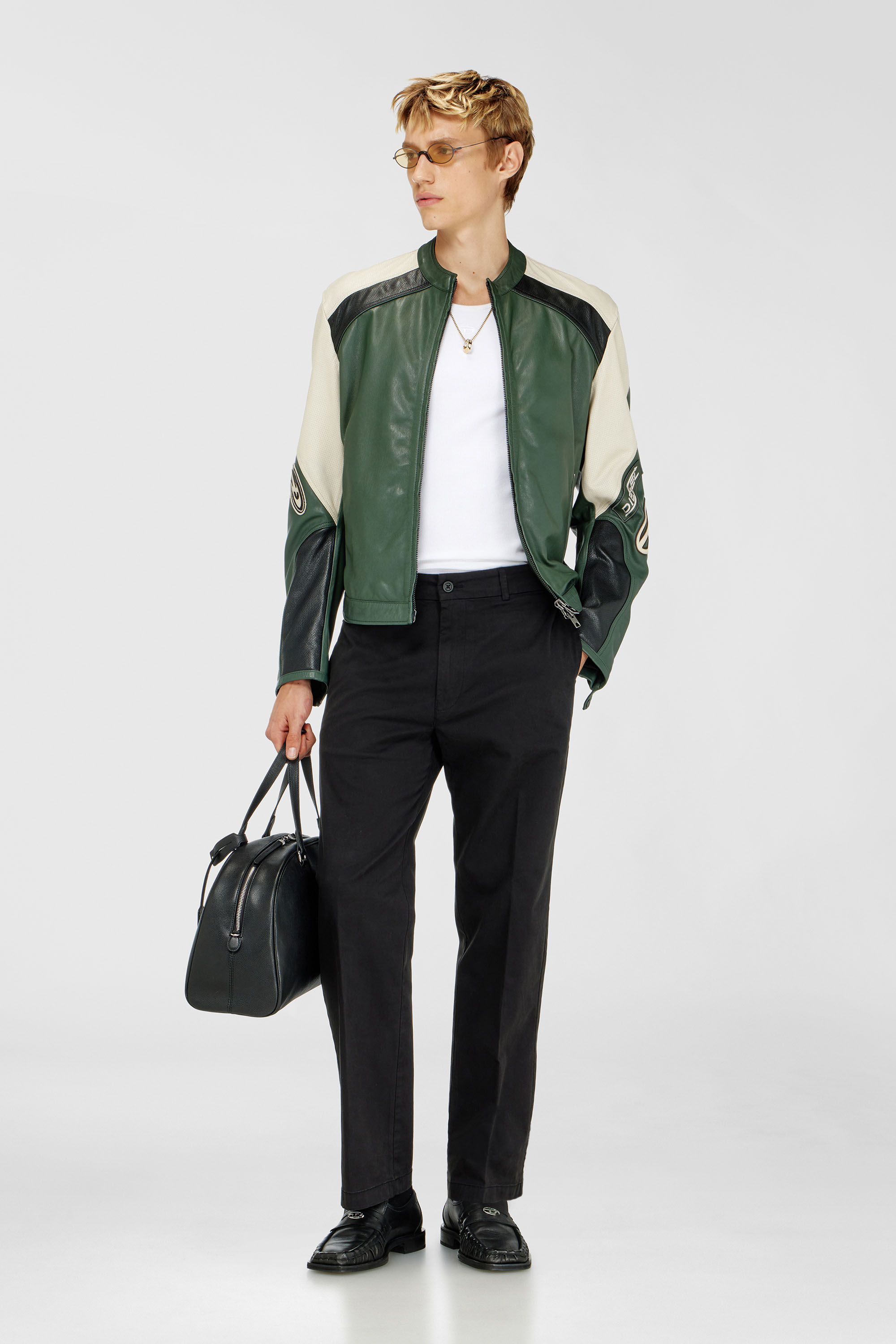 Cotton pants with side pockets