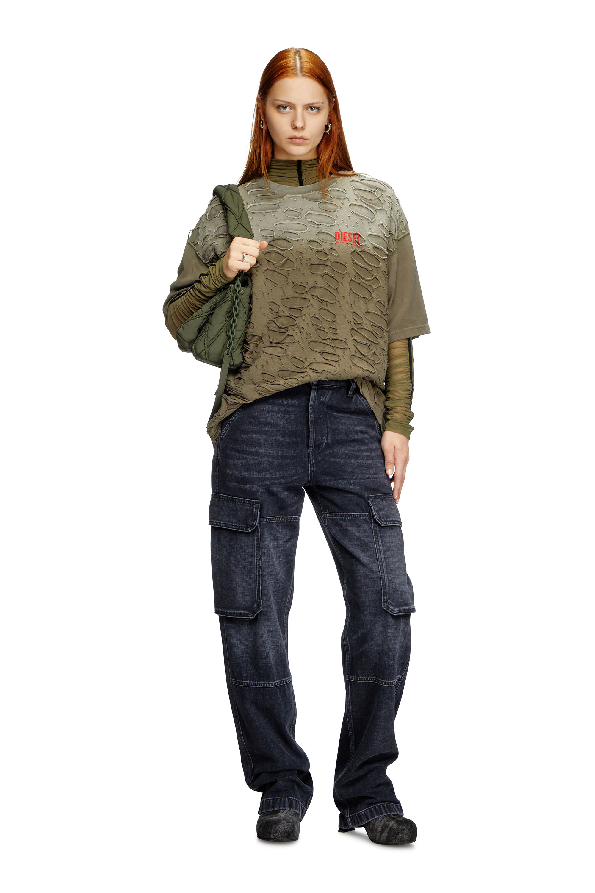 Regular Jeans D-Pot 007Z9, Black/Dark grey Diesel - Woman's Regular Jeans D-Pot 007Z9, Black/Dark grey - 1