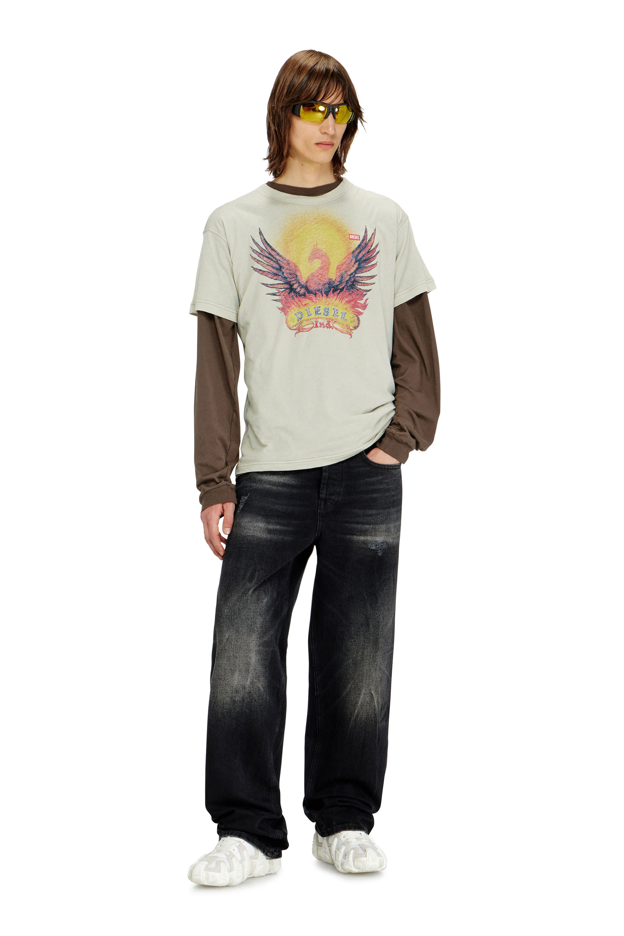 Diesel - Man's Relaxed Jeans 2001 D-Macro 0BEBB, Black - 2