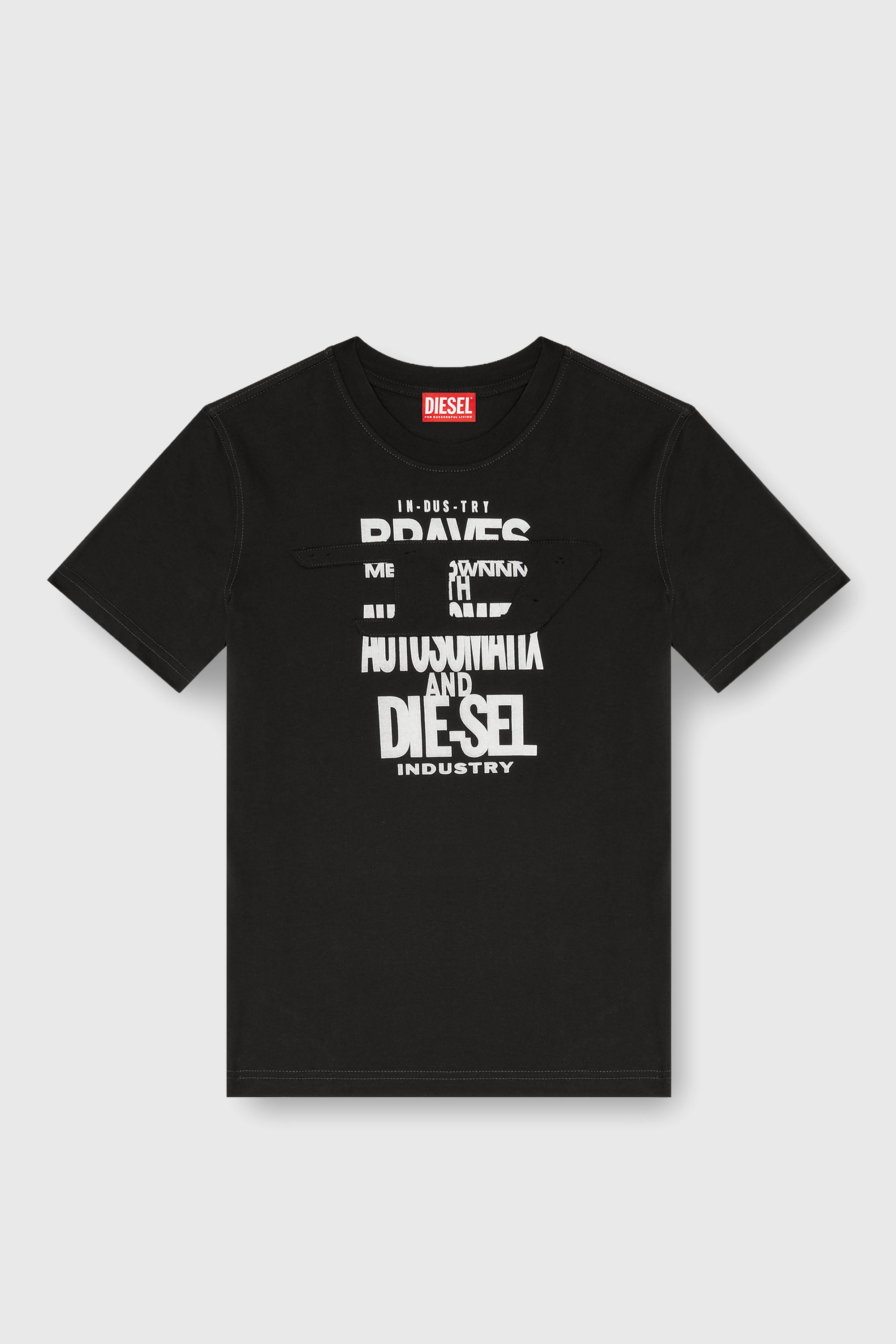 Diesel - T-REG-ZAL-V2, Woman's Cotton T-shirt with graphic print in Black - 2