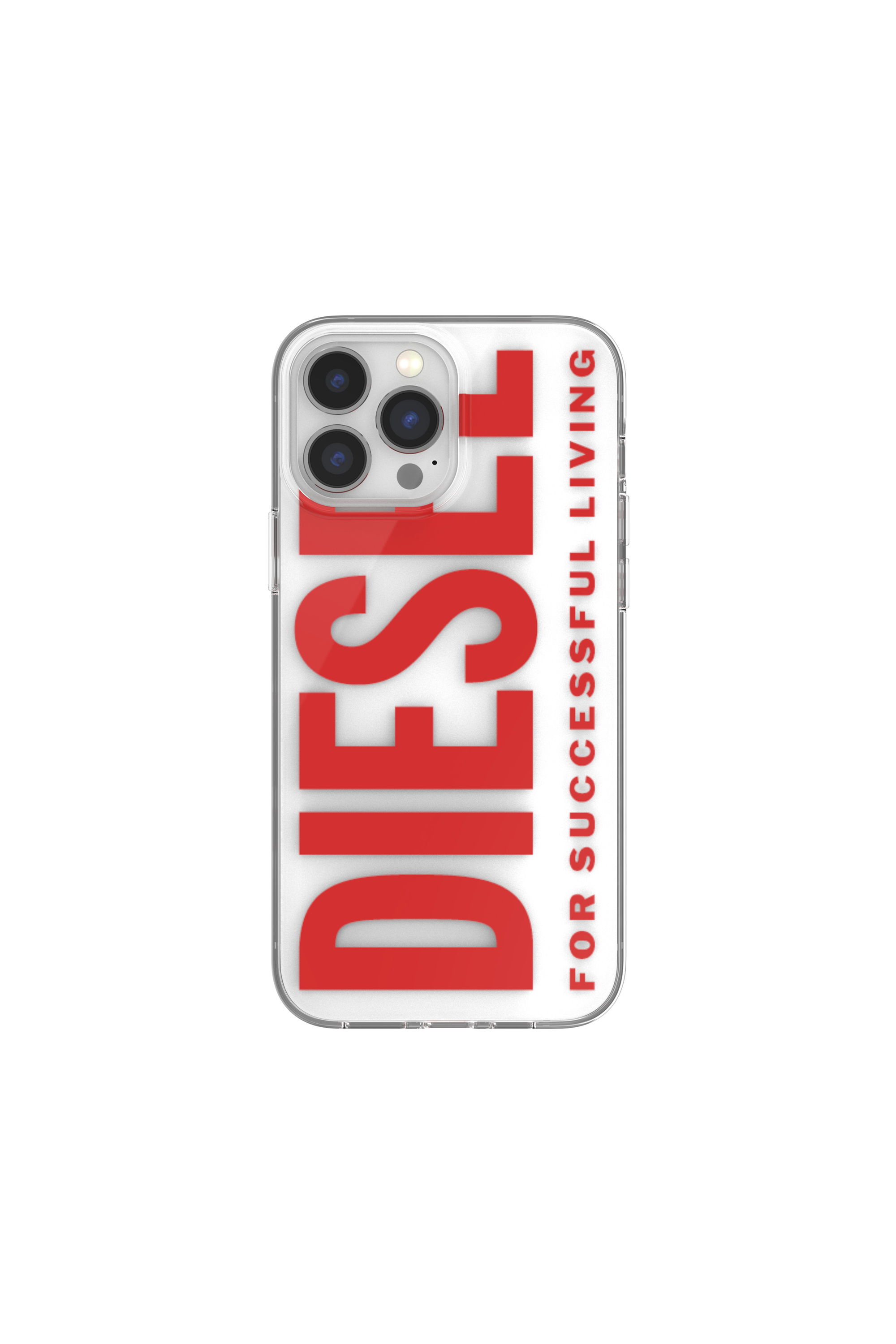 Diesel - 48300 STANDARDASE, Unisex's Clear Case Graphic for iPhone 13 Pro Max in Red - 2