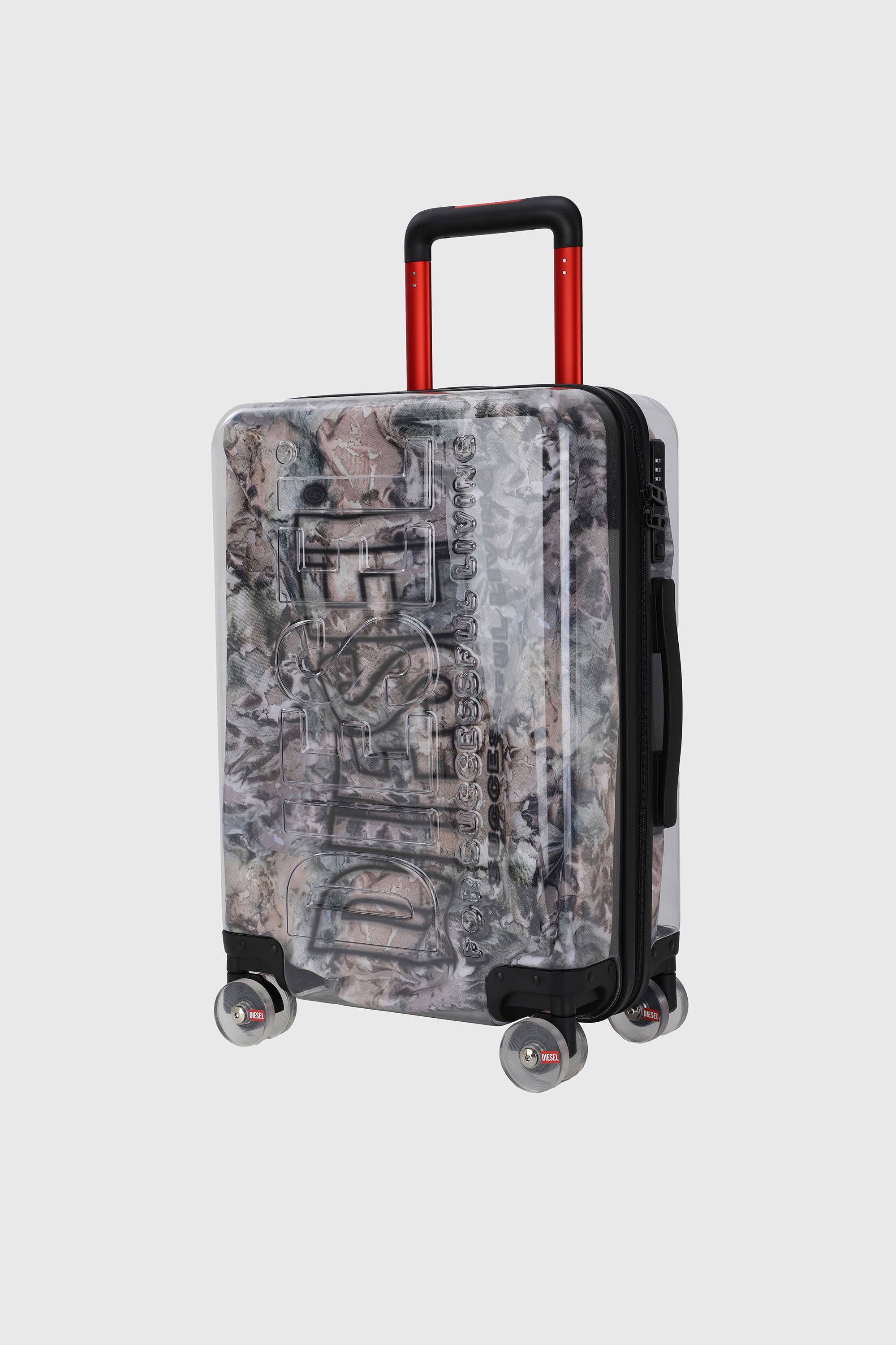LU0036 HARD LUGGAGE - DSL009, Grey/Pink