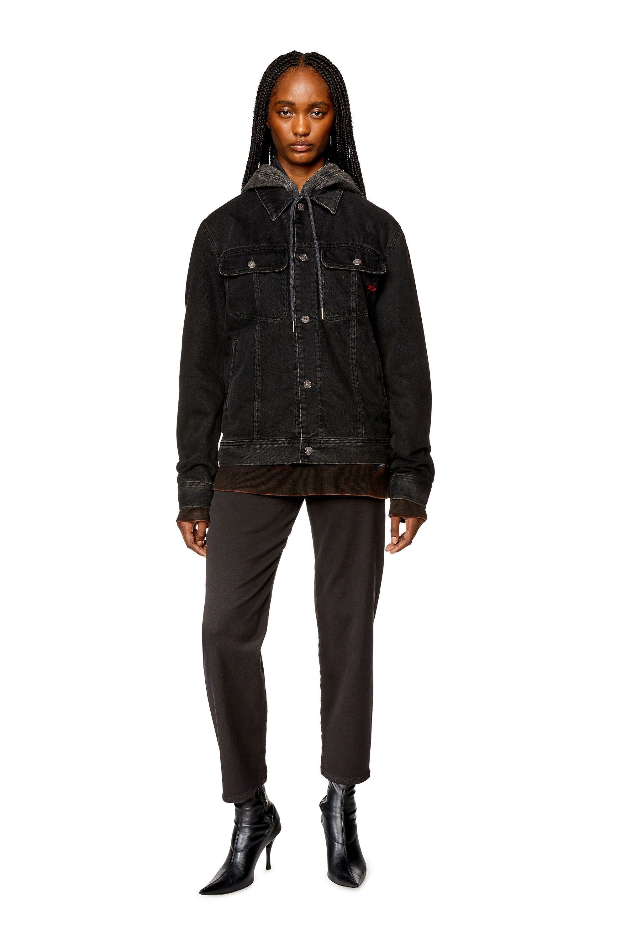 Diesel - Boyfriend 2031 D-Krailey Joggjeans&reg; 068DY, Woman's Boyfriend 2031 D-Krailey Joggjeans&reg; in Black - 1