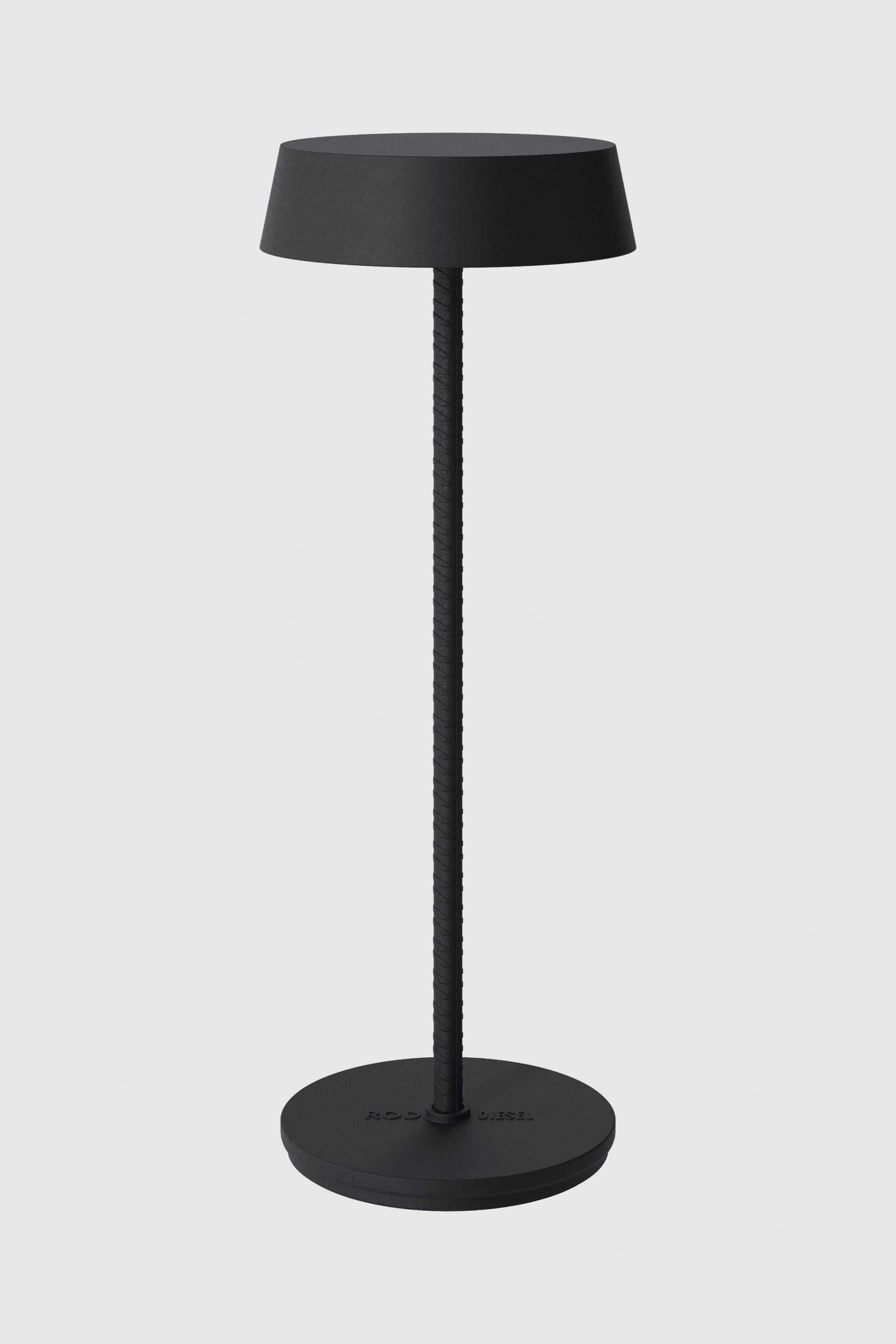 Diesel - 51181 2020 ROD CORDLESS TABLE LAMP DARK, Unisex's Portable and rechargeable lamp in Black - 1