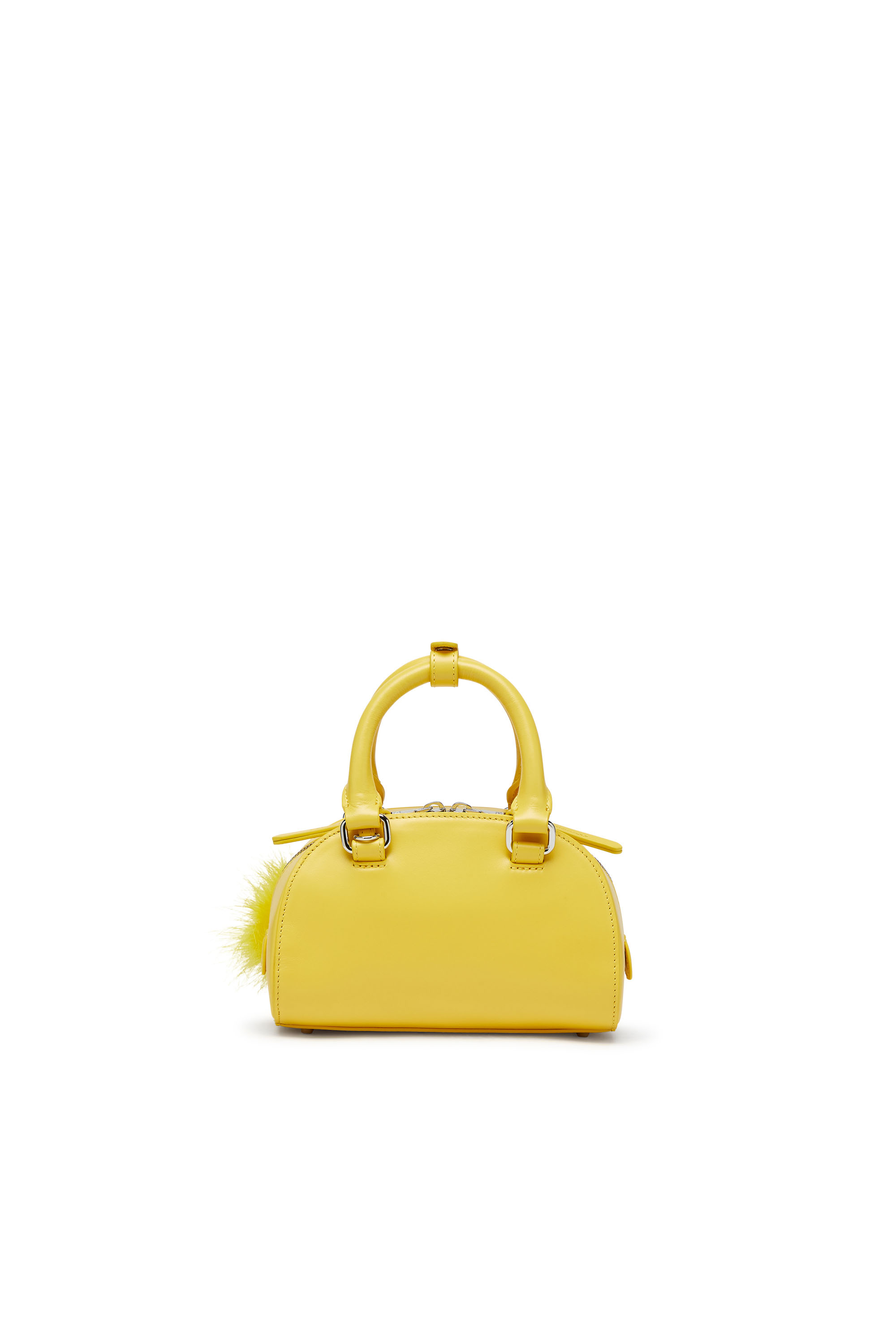 Diesel - 1DR DOME CROSSBODY, Woman's 1DR Dome-Mini bowling bag in nappa leather in Yellow - 2