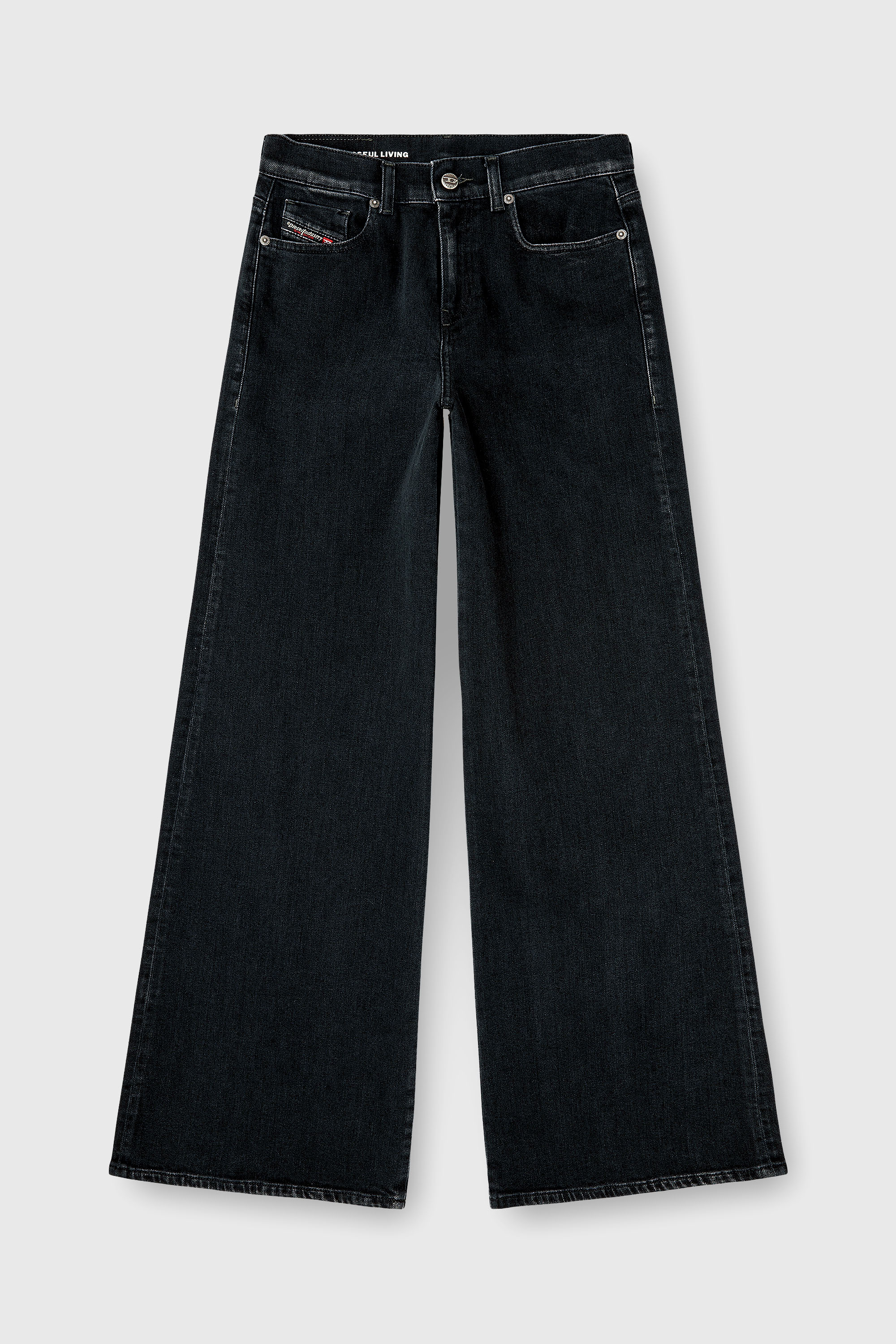Diesel - Woman's Flare Jeans 1978 D-Akemi 09N89, Black/Dark grey - 2