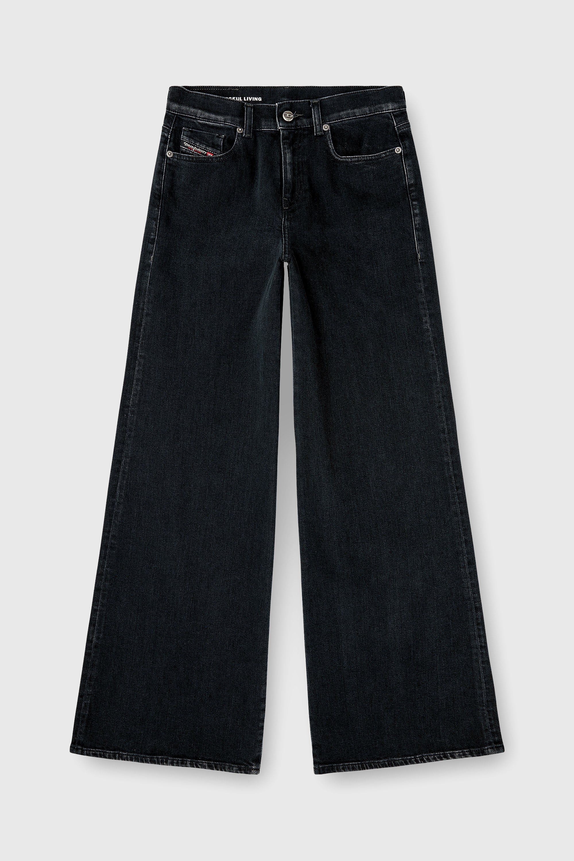 Diesel - Woman's Flare Jeans 1978 D-Akemi 09N89, Black/Dark grey - 6