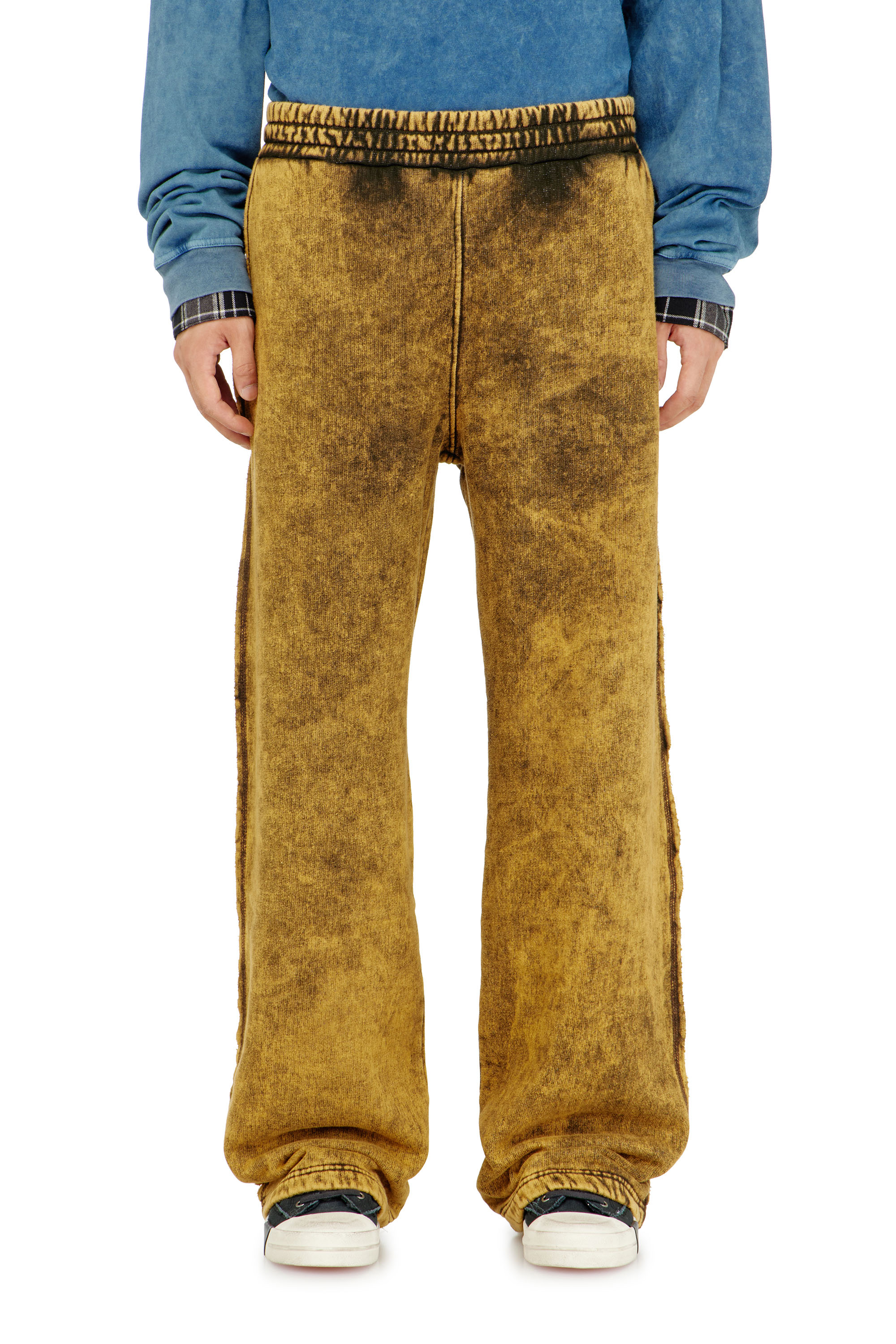 Diesel - P-MARTAINS-RAW, Man's Acid-wash sweatpants with raw edges in null - 2